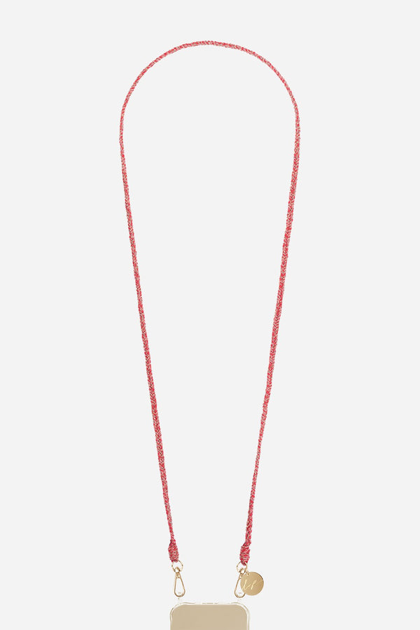 Chaine Longue Vanessa Corail 120 cm