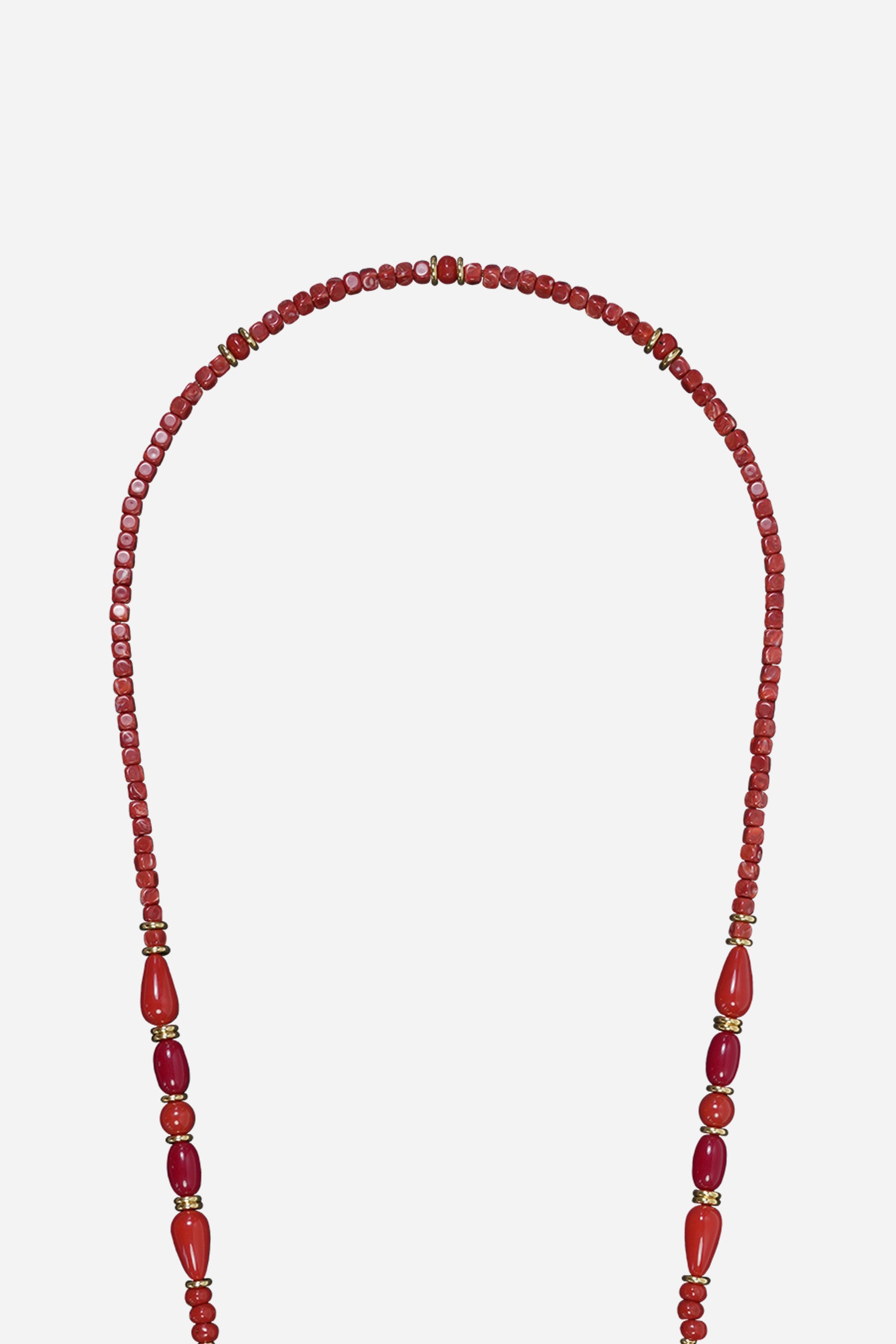 Chaine Longue Francesca Rouge 120 cm