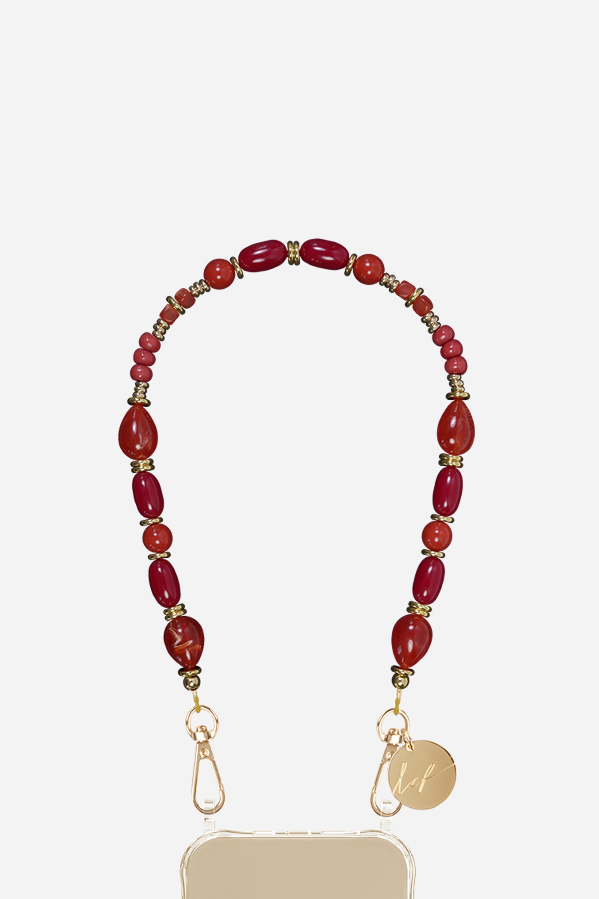 Chaine Courte Francesca Rouge 40 cm