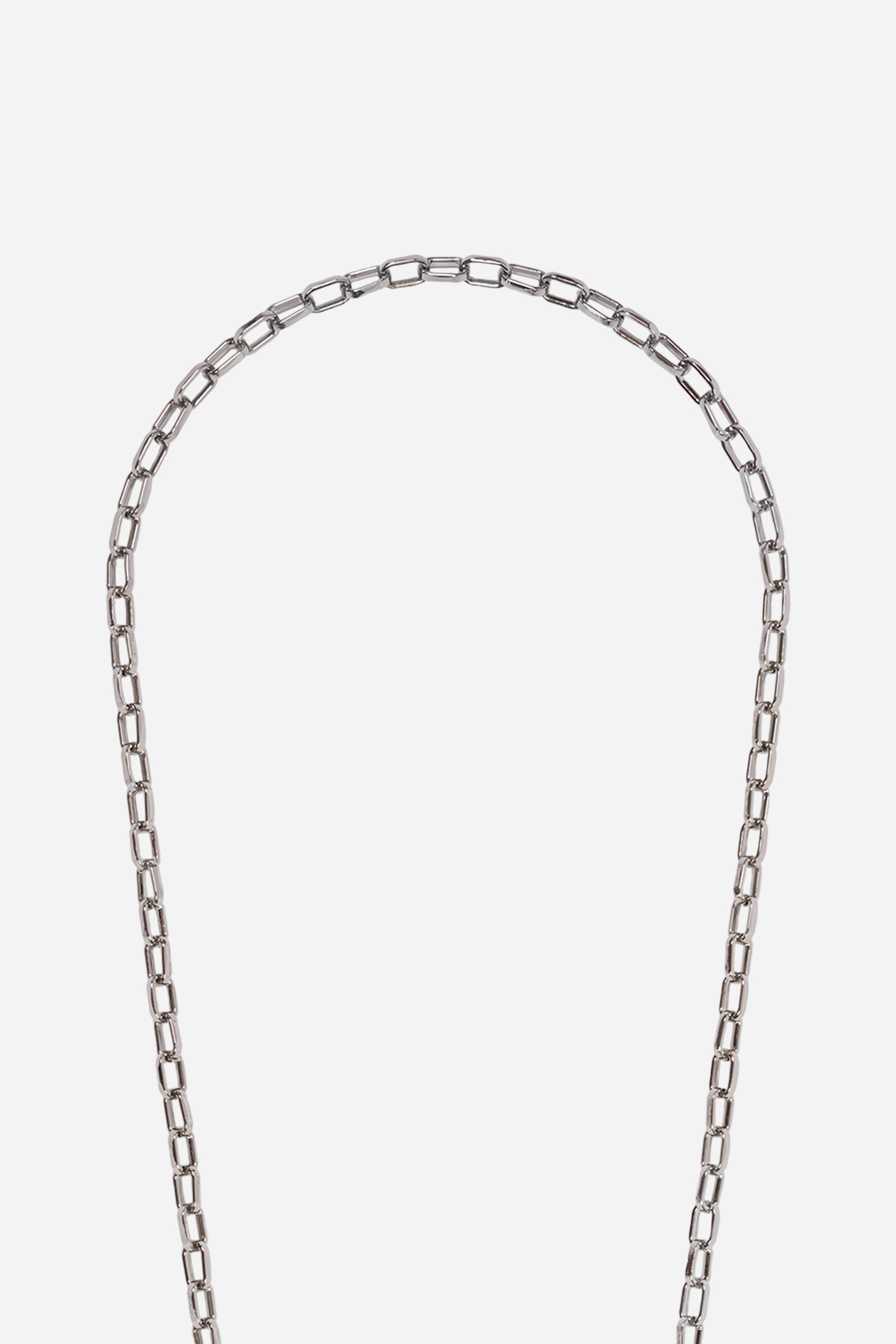 Chaine Longue Petra Argent 120 cm