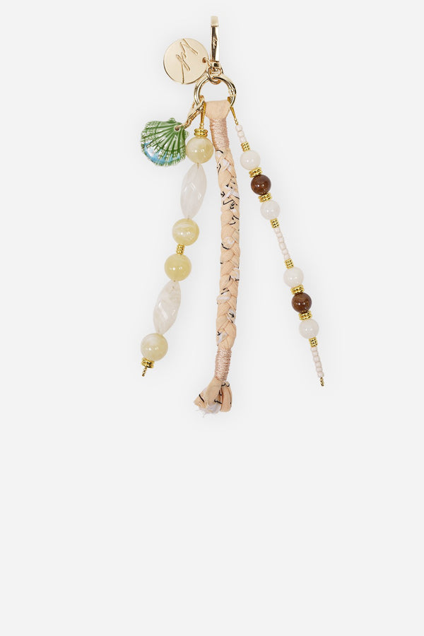 BIJOU DE SAC BOBBY BEIGE COQUILLAGE