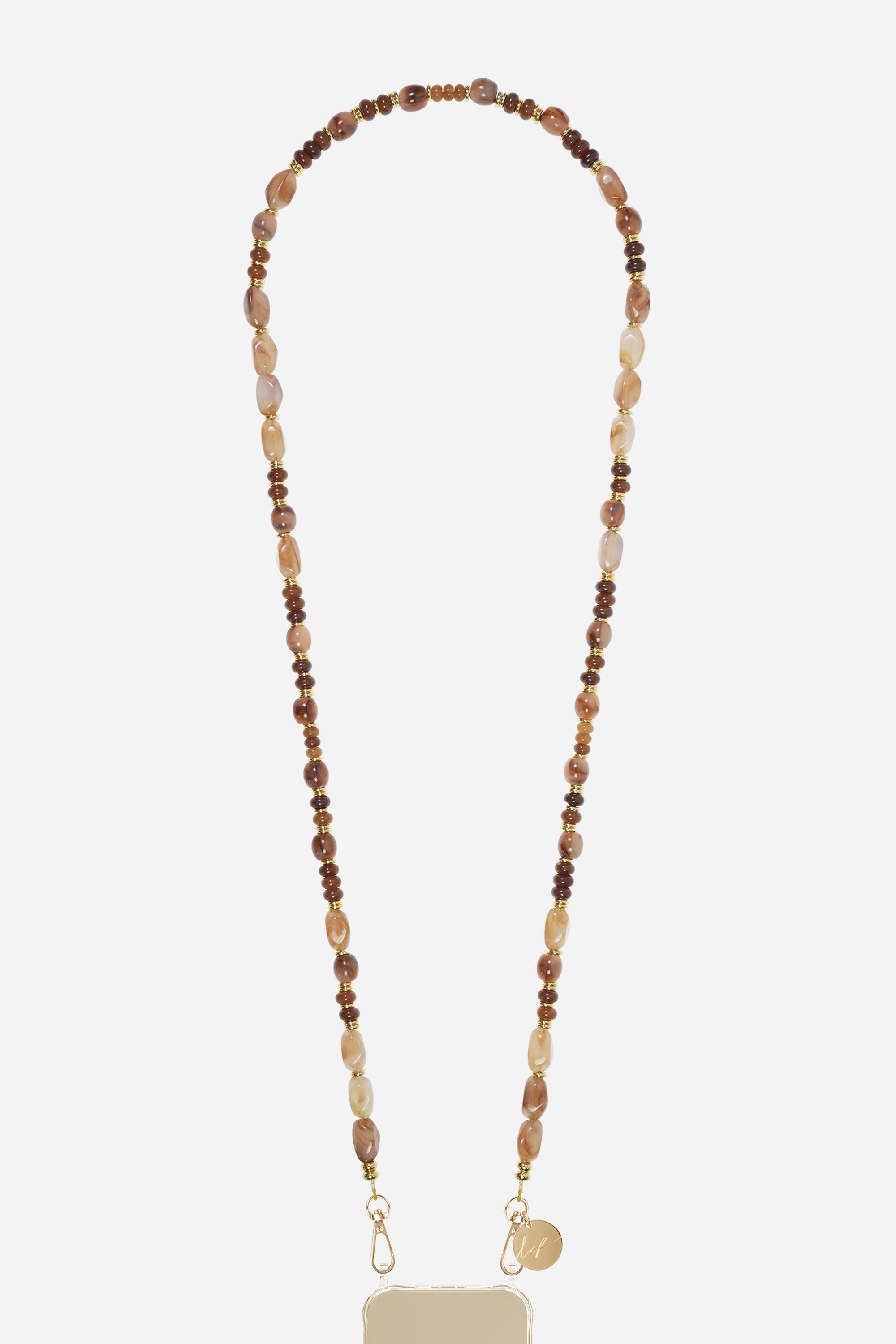 Chaine Longue Madison Marron 120 cm