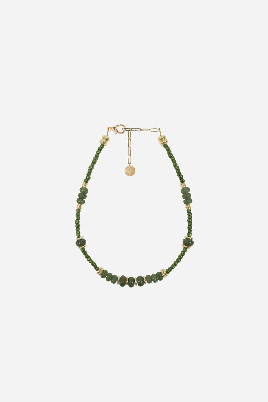Bijoux Collier Anouk Kaki 40 cm