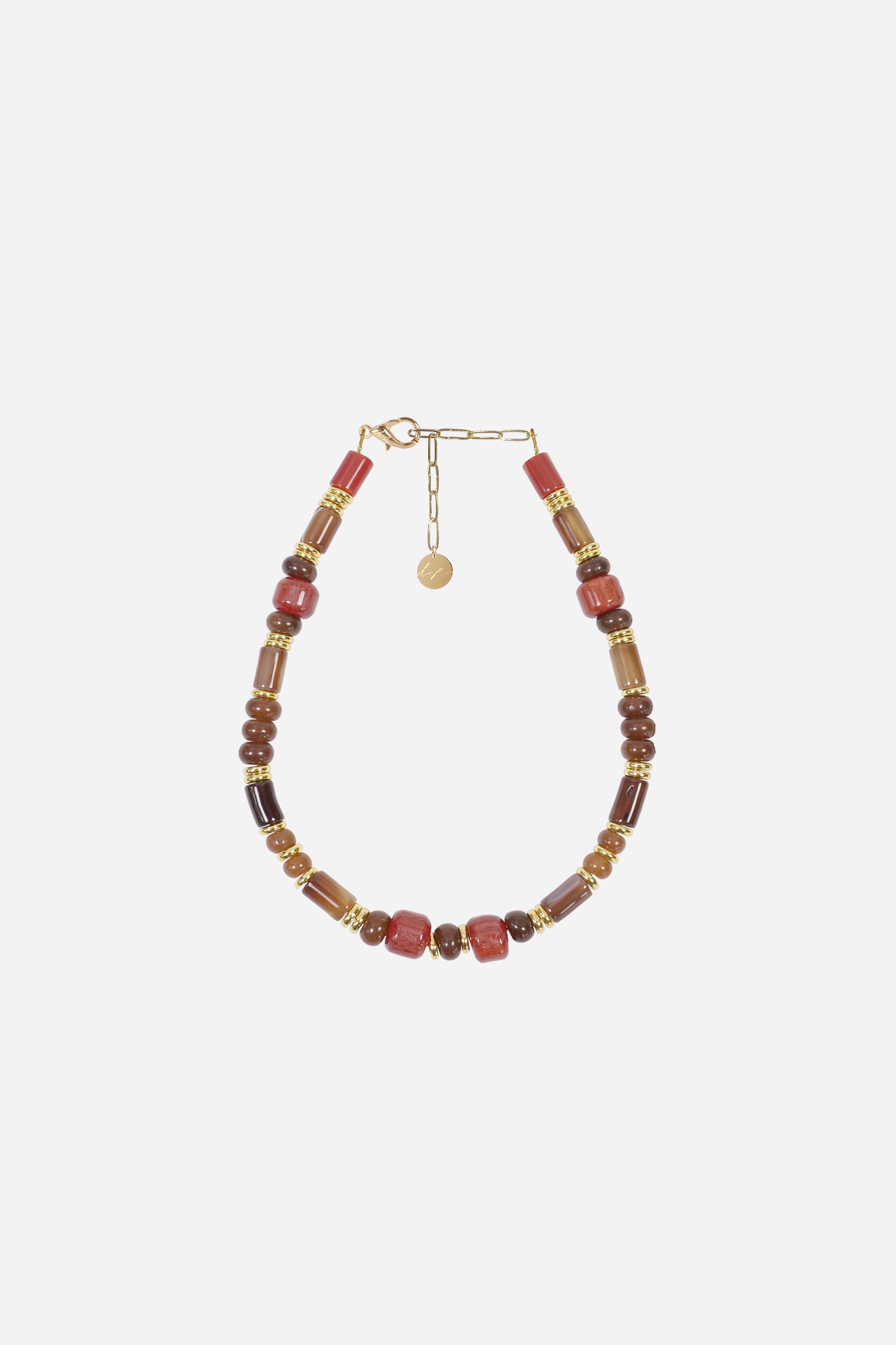 Bijoux Collier Jill Terracotta 40 cm