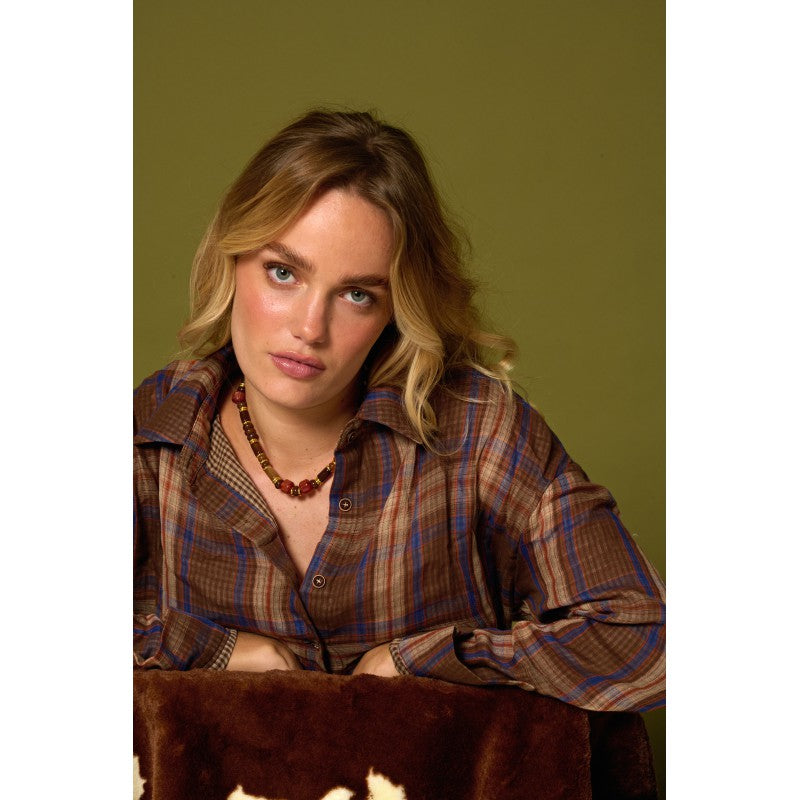 Bijoux Collier Jill Terracotta 40 cm