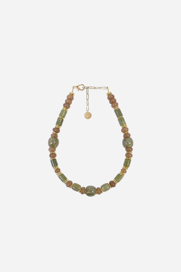 Bijoux Collier Victoria Vert 40 cm