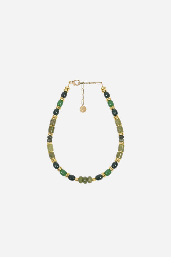 Bijoux Collier Dakota Vert 40 cm