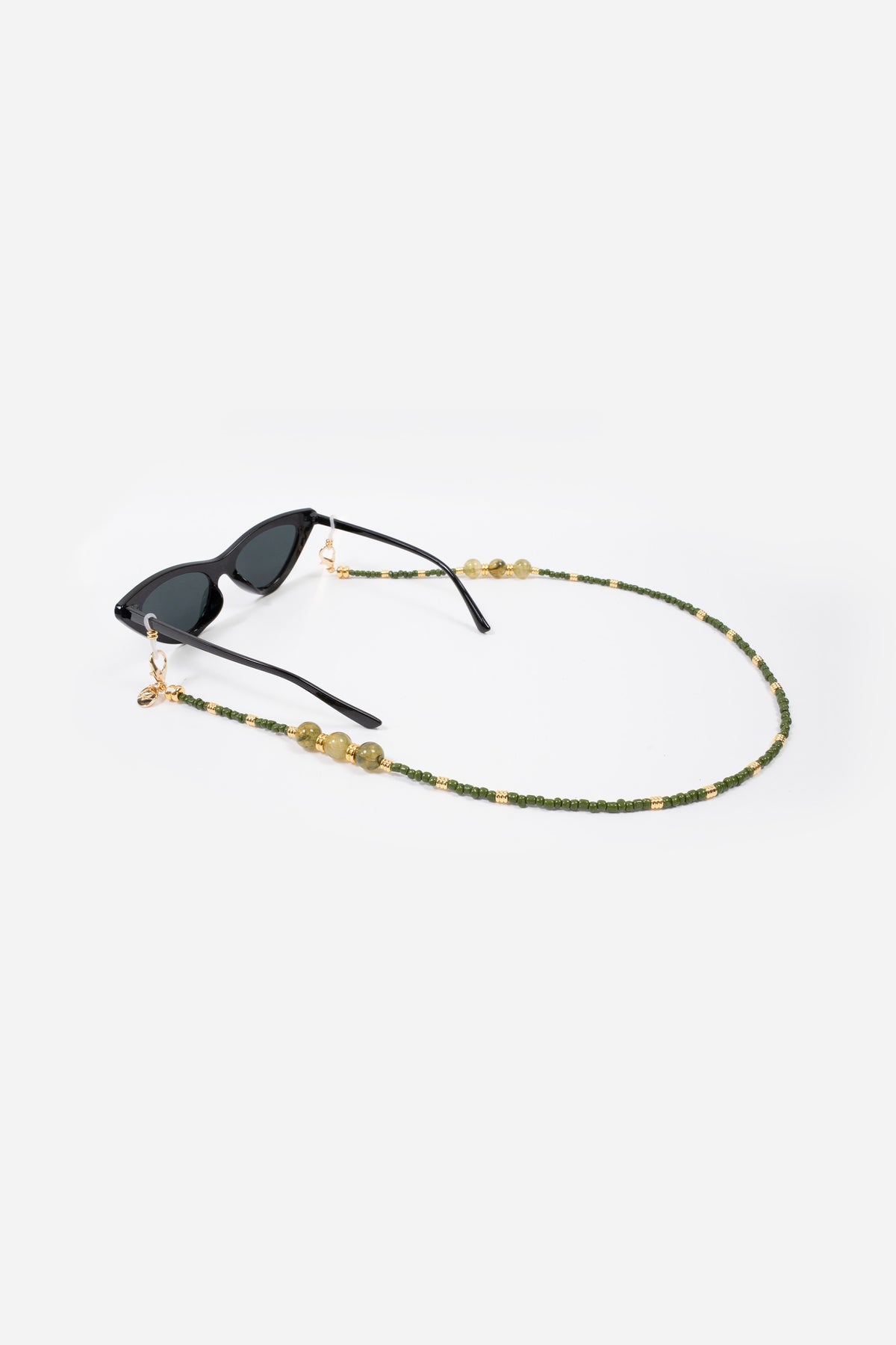 Bijoux Chaine De Lunettes Iris Kaki 72 cm