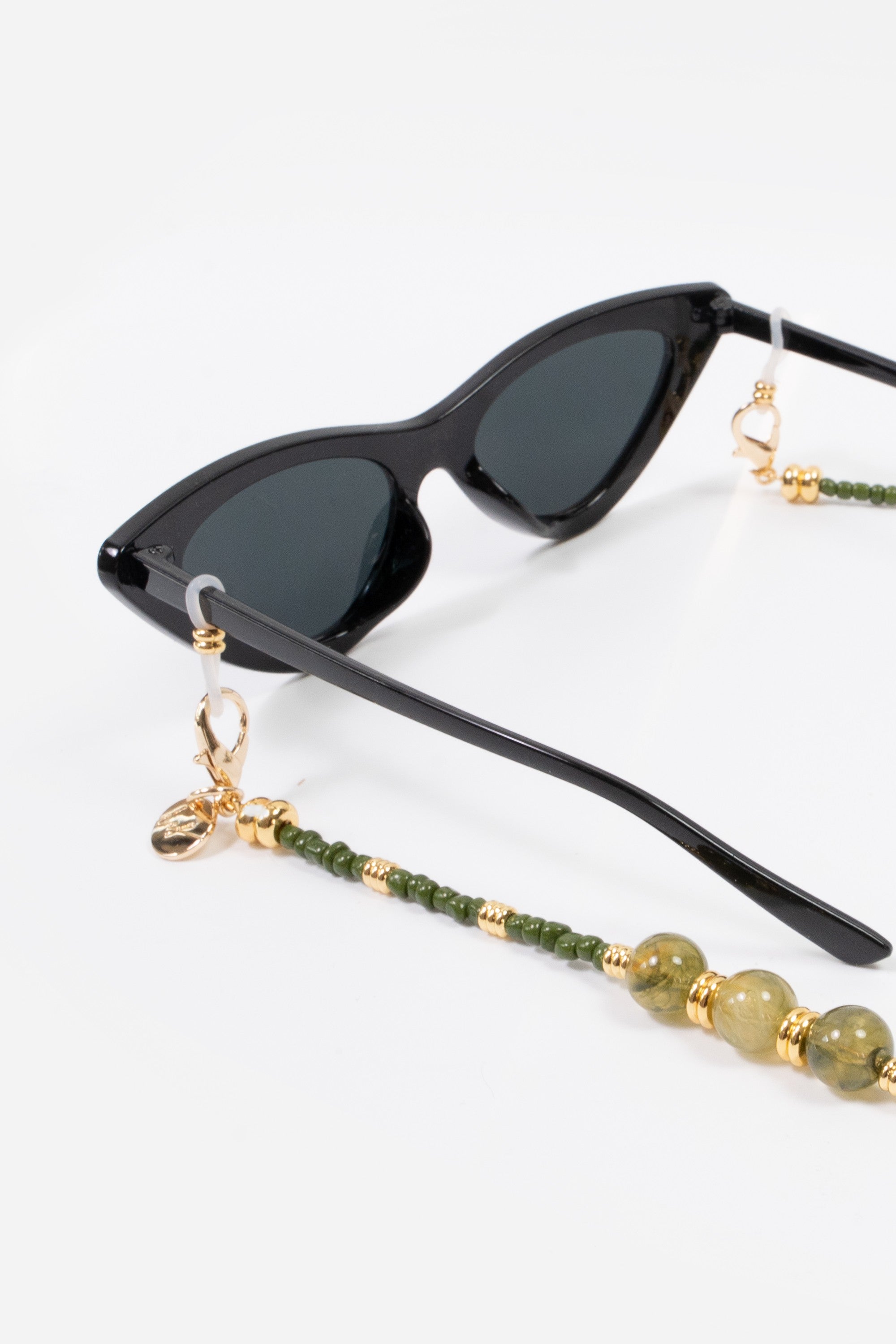 Bijoux Chaine De Lunette Iris Kaki 72 cm