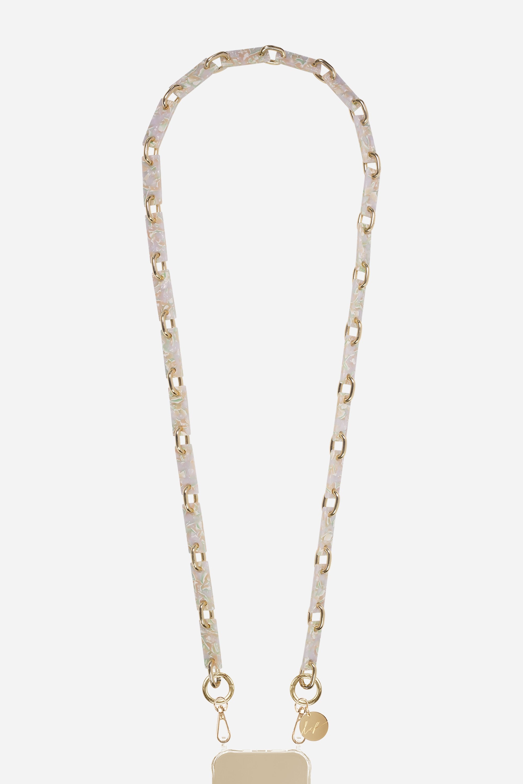 Chaine Longue Nahara Beige 120 cm