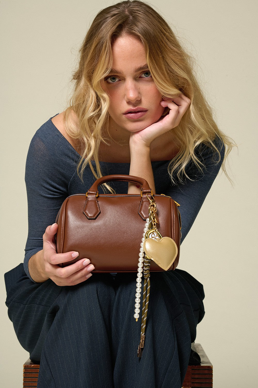 Bijoux Sac Bobby Marron 30 cm