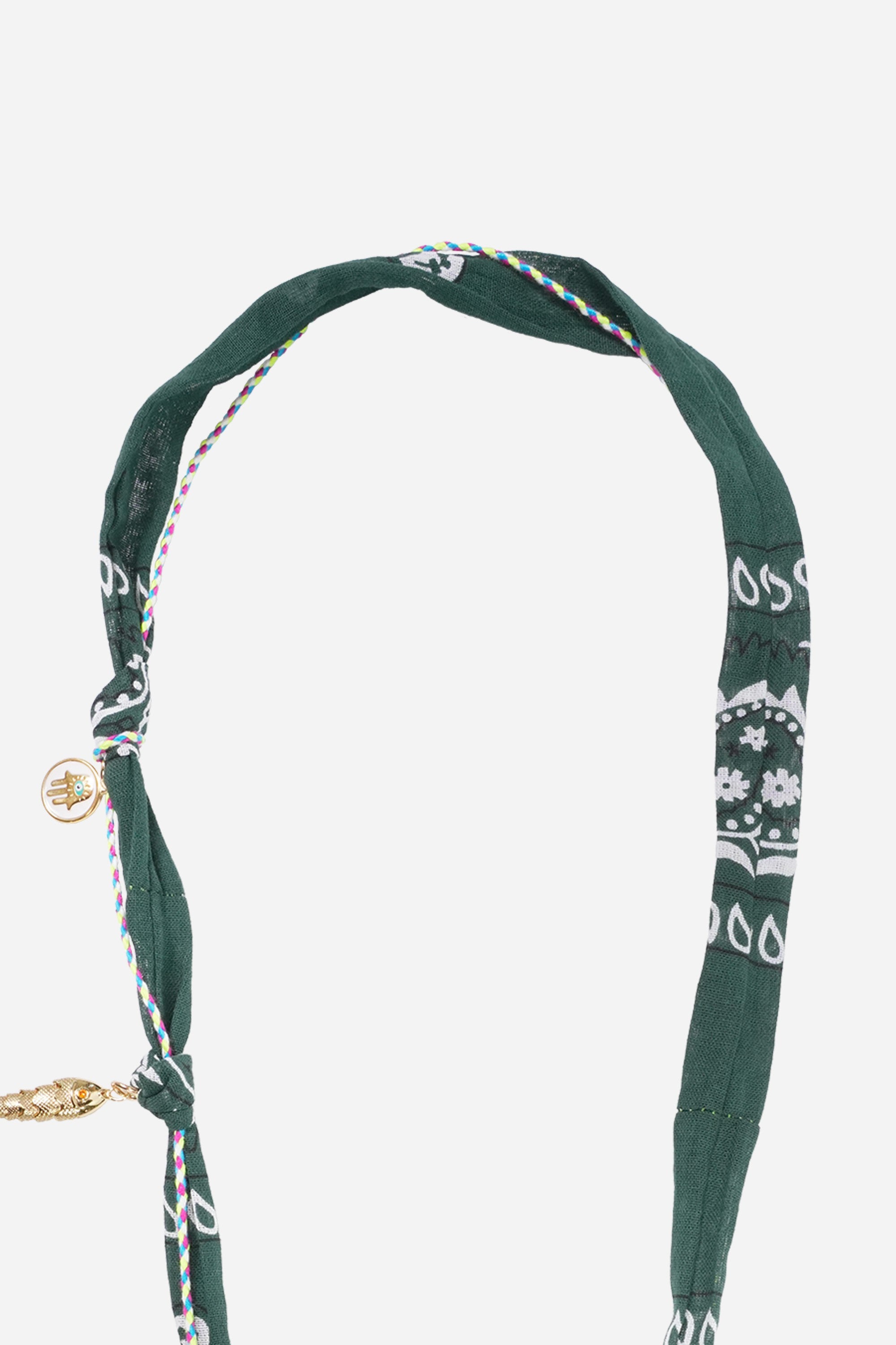 Chaine Longue Laia Vert 120 cm