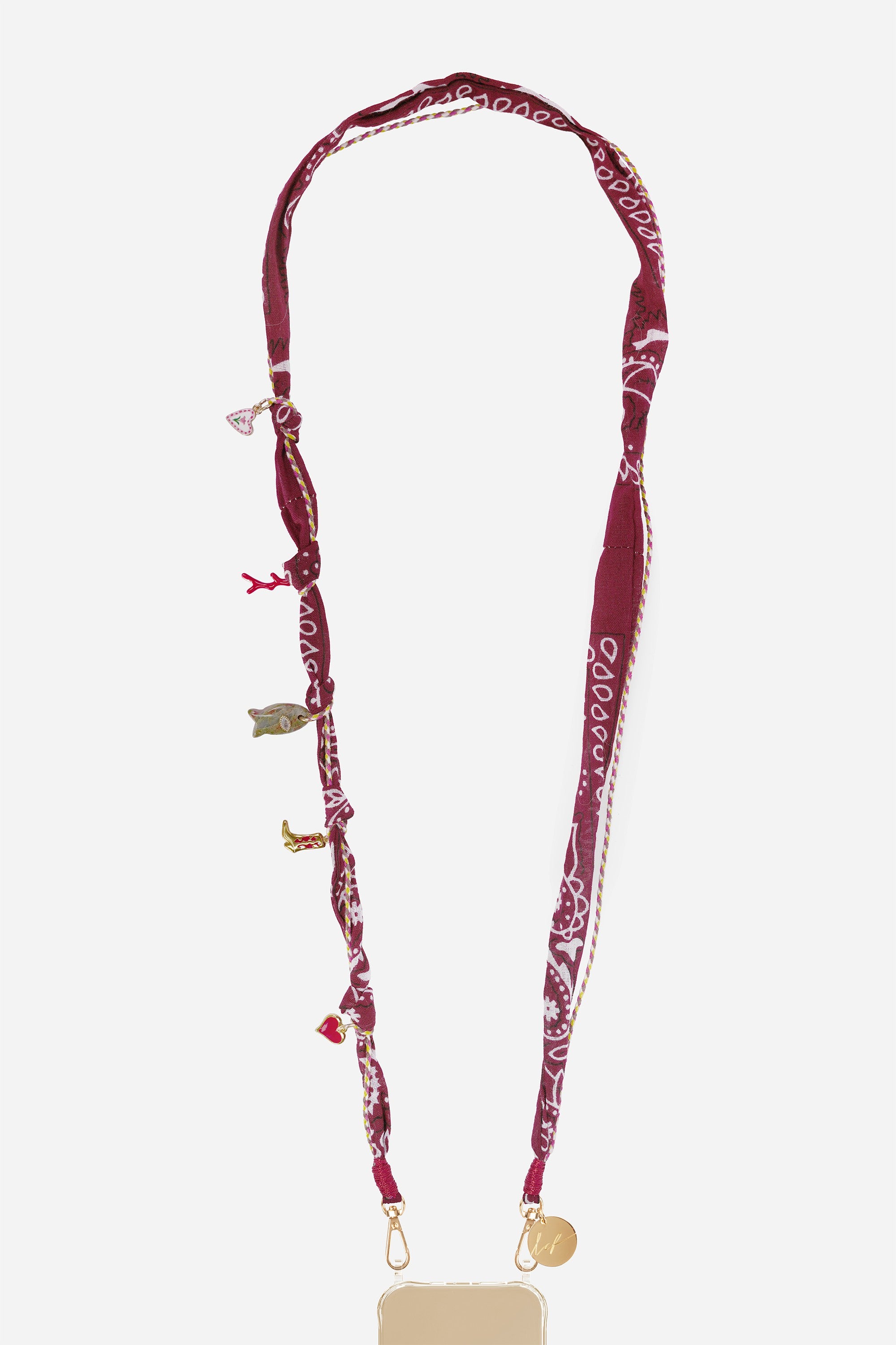 Laia Bordeaux Long Chain 120 cm