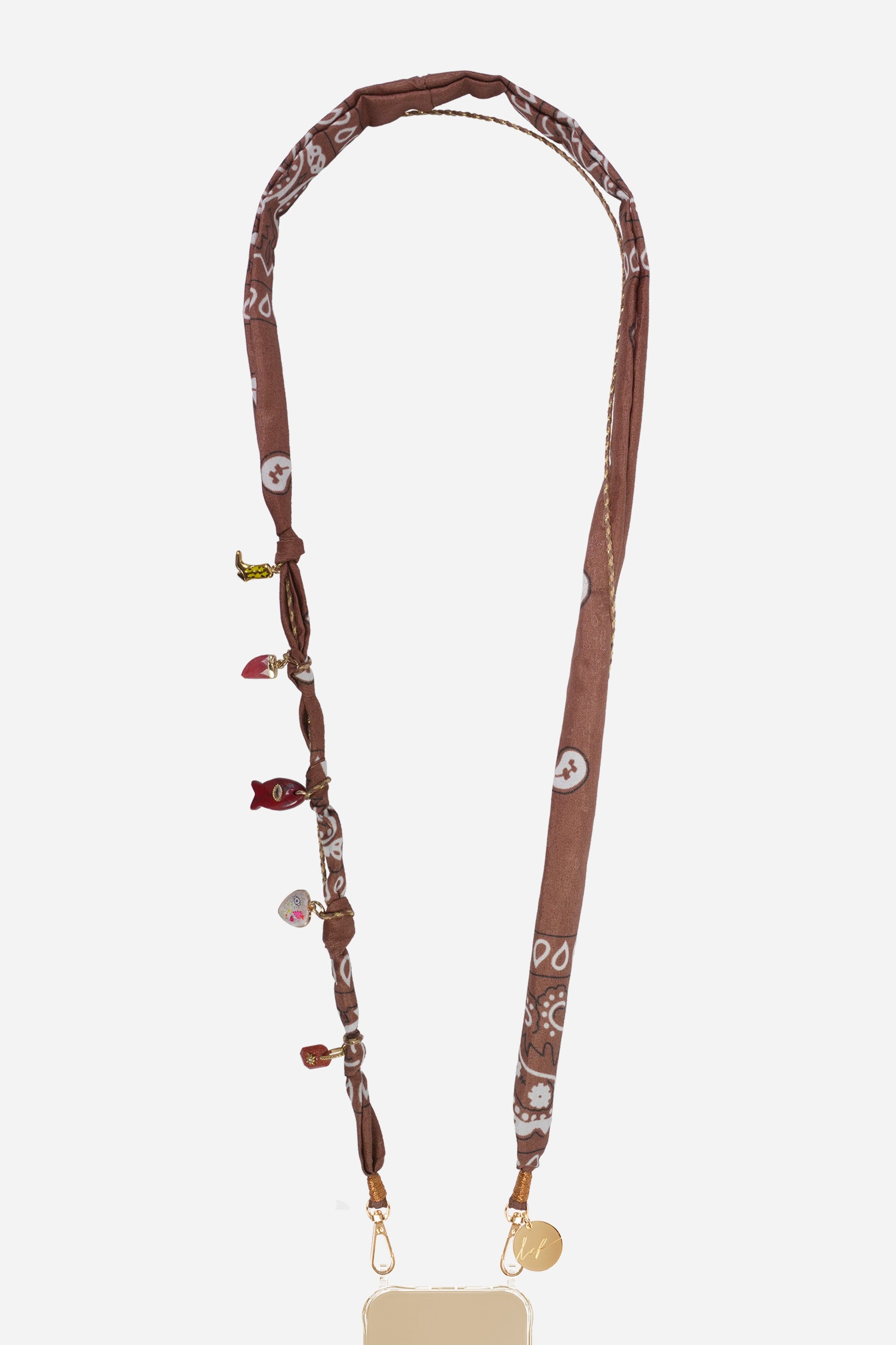 Chaine Longue Laia Marron 120 cm