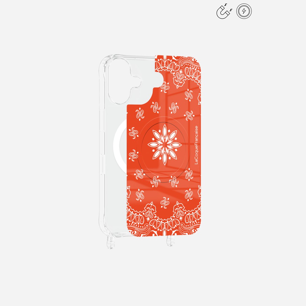 Plaque Magnetique Imprimee Bandana Orange - 9