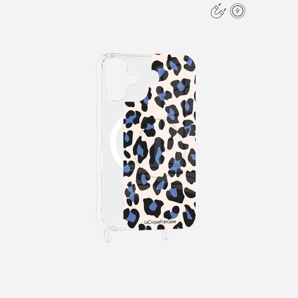 Plaque Magnetique Imprimee Leopard Beige Et Bleu - 9