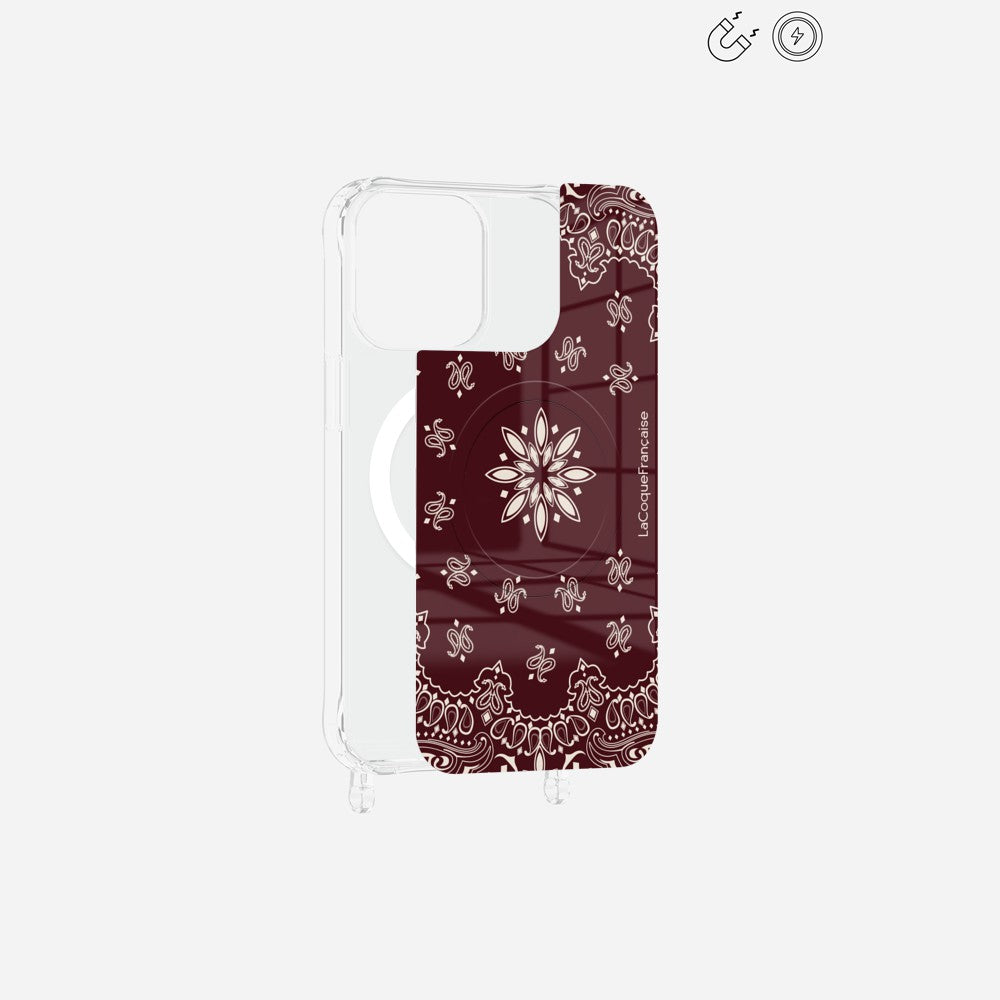 Printed Magnetic Plate Bordeaux Bandana