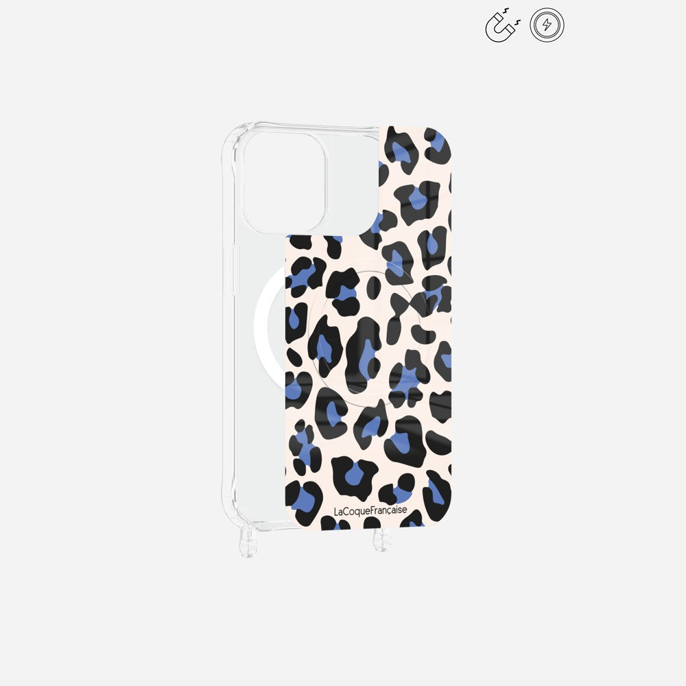 Plaque Magnetique Imprimee Leopard Beige Et Bleu - 19