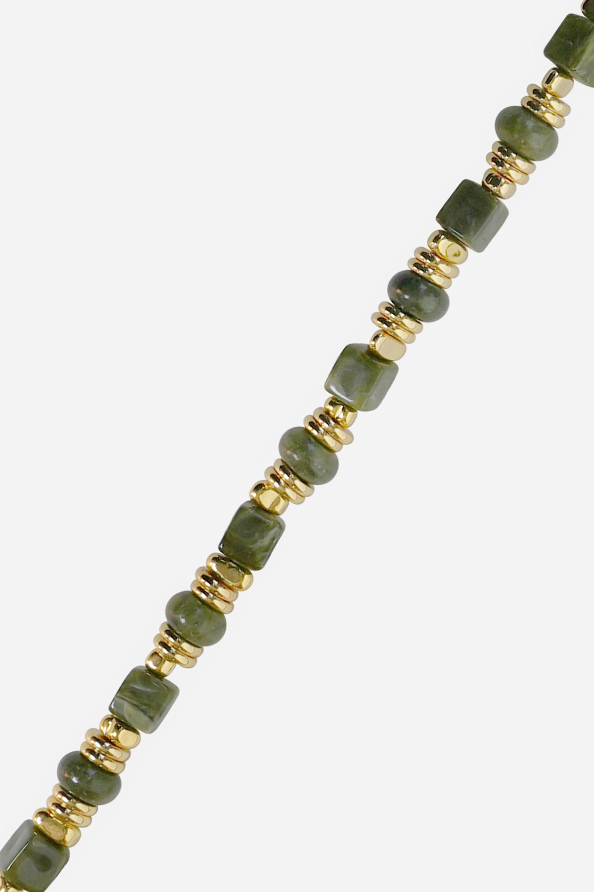 Chaine Longue Jeanne Kaki 120 cm