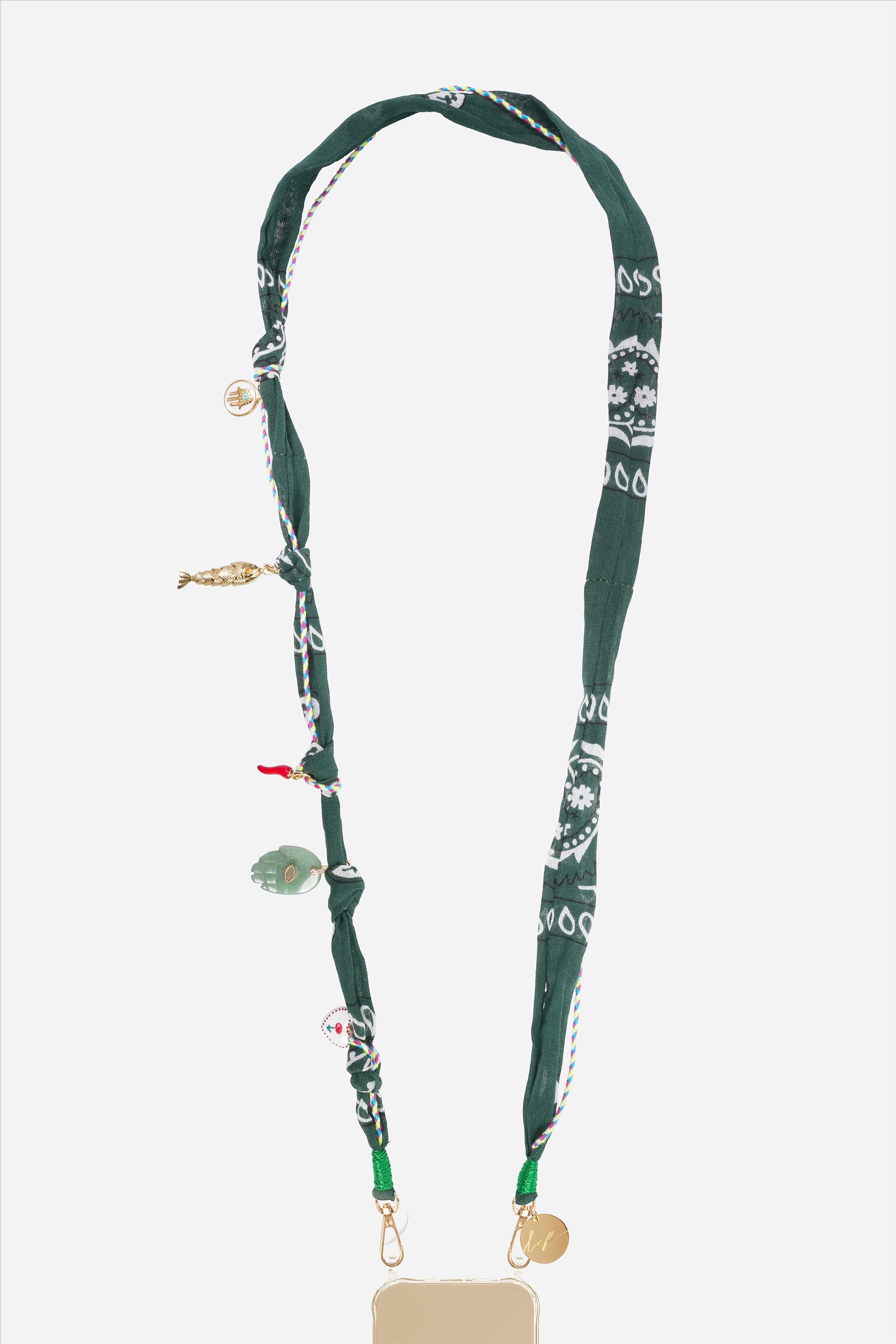 Chaine Longue Laia Vert 120 cm