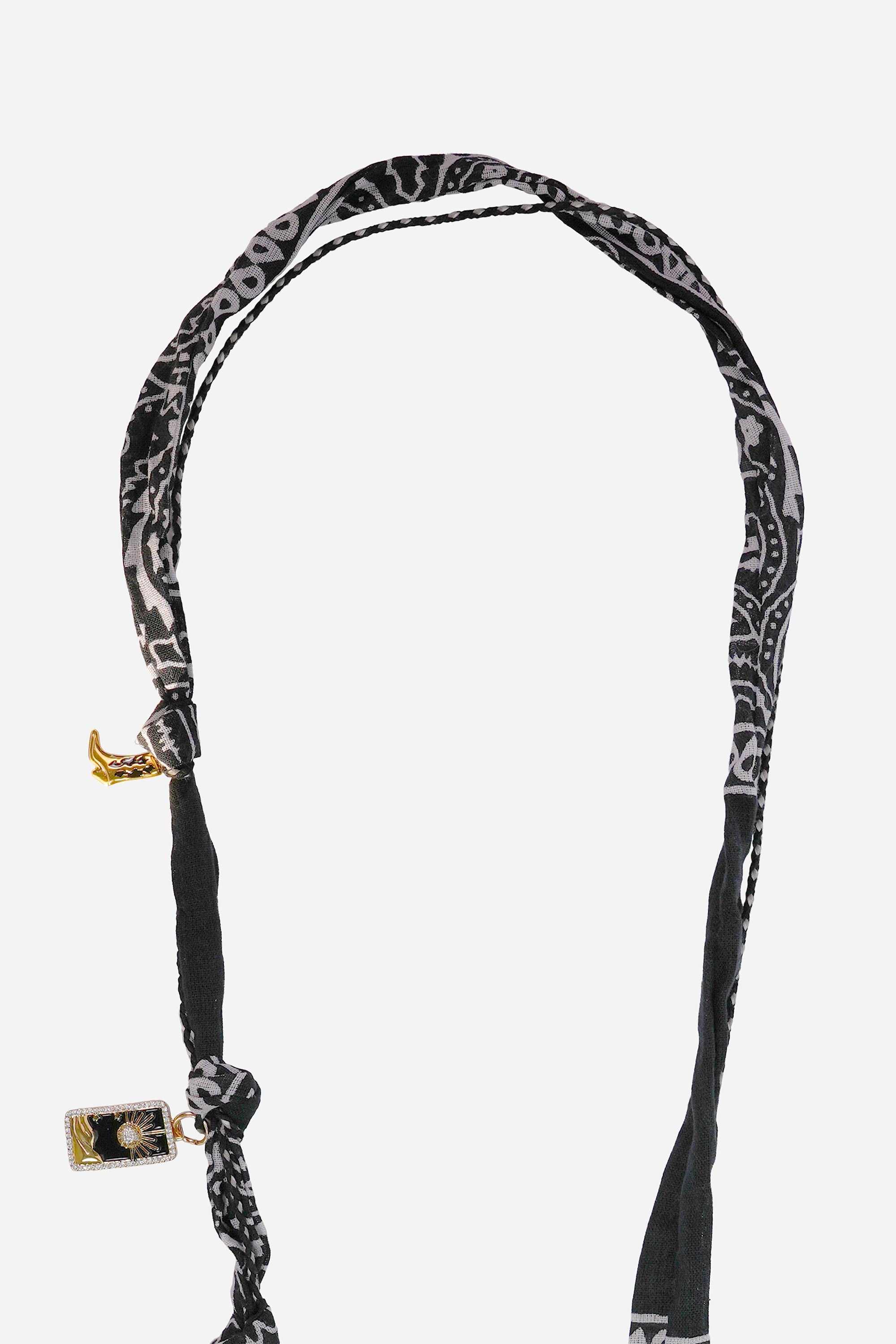 Chaine Longue Laia Noir 120 cm