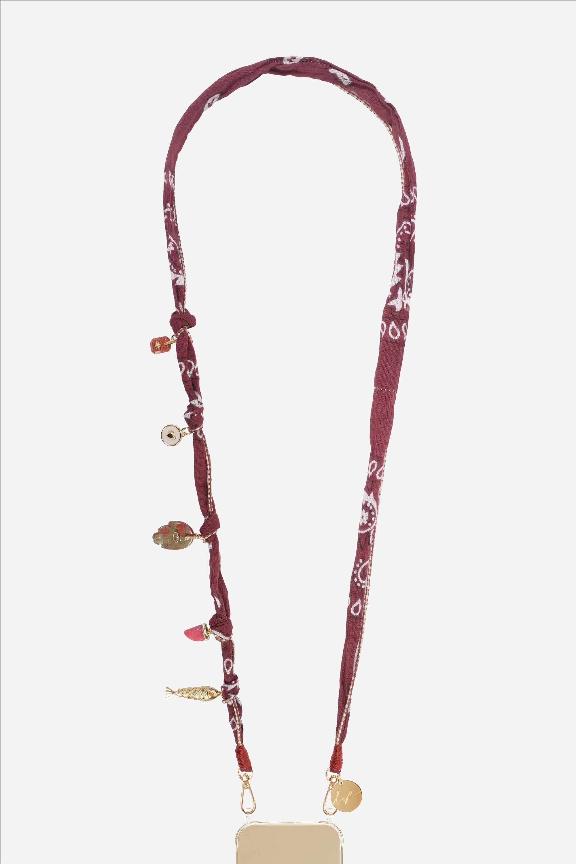 Chaine Longue Laia Brun 120 cm