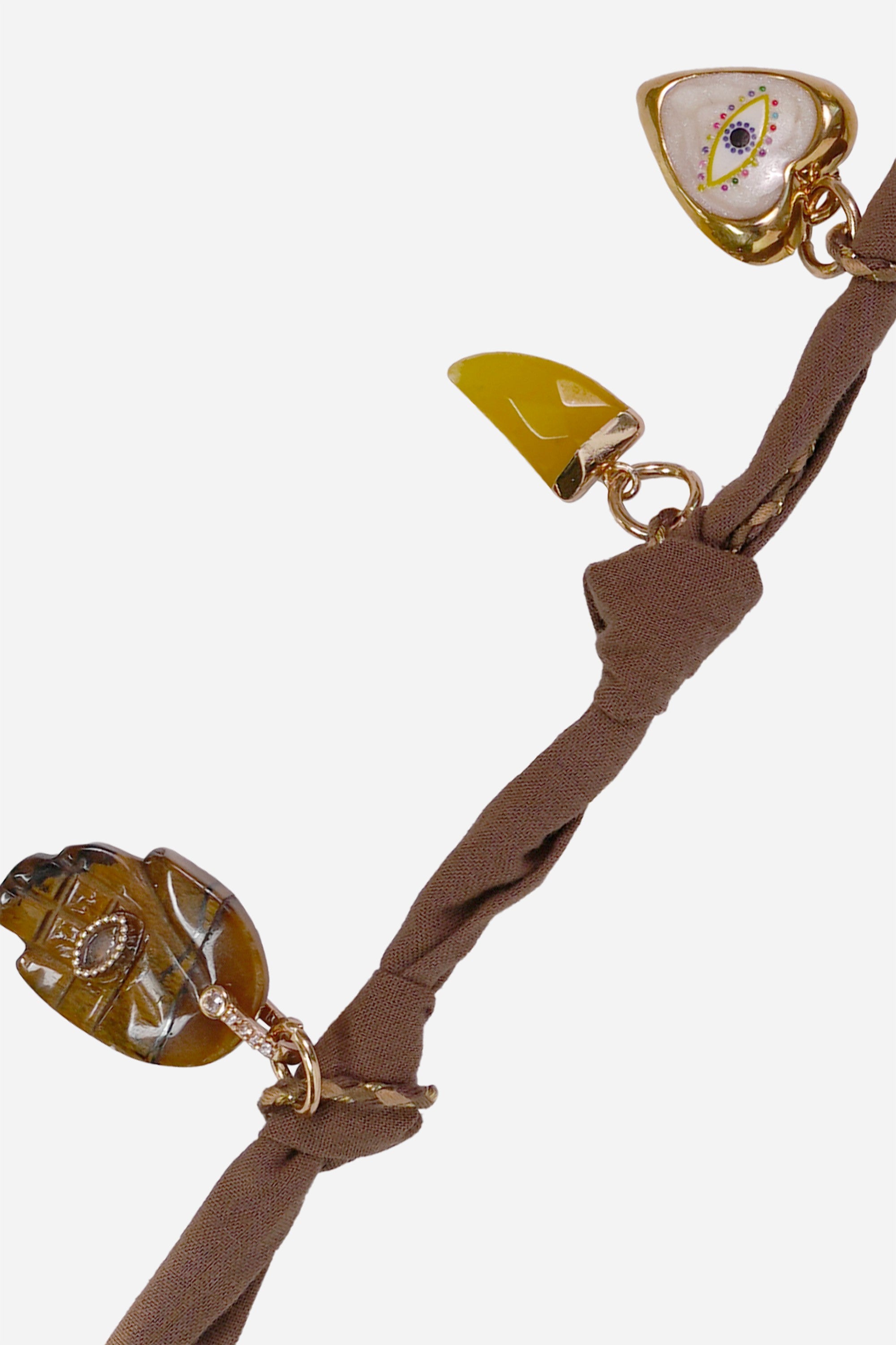 Chaine Longue Laria Marron 120 cm