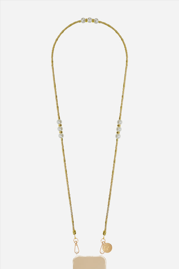 Chaine Longue Iris Dore 120 cm