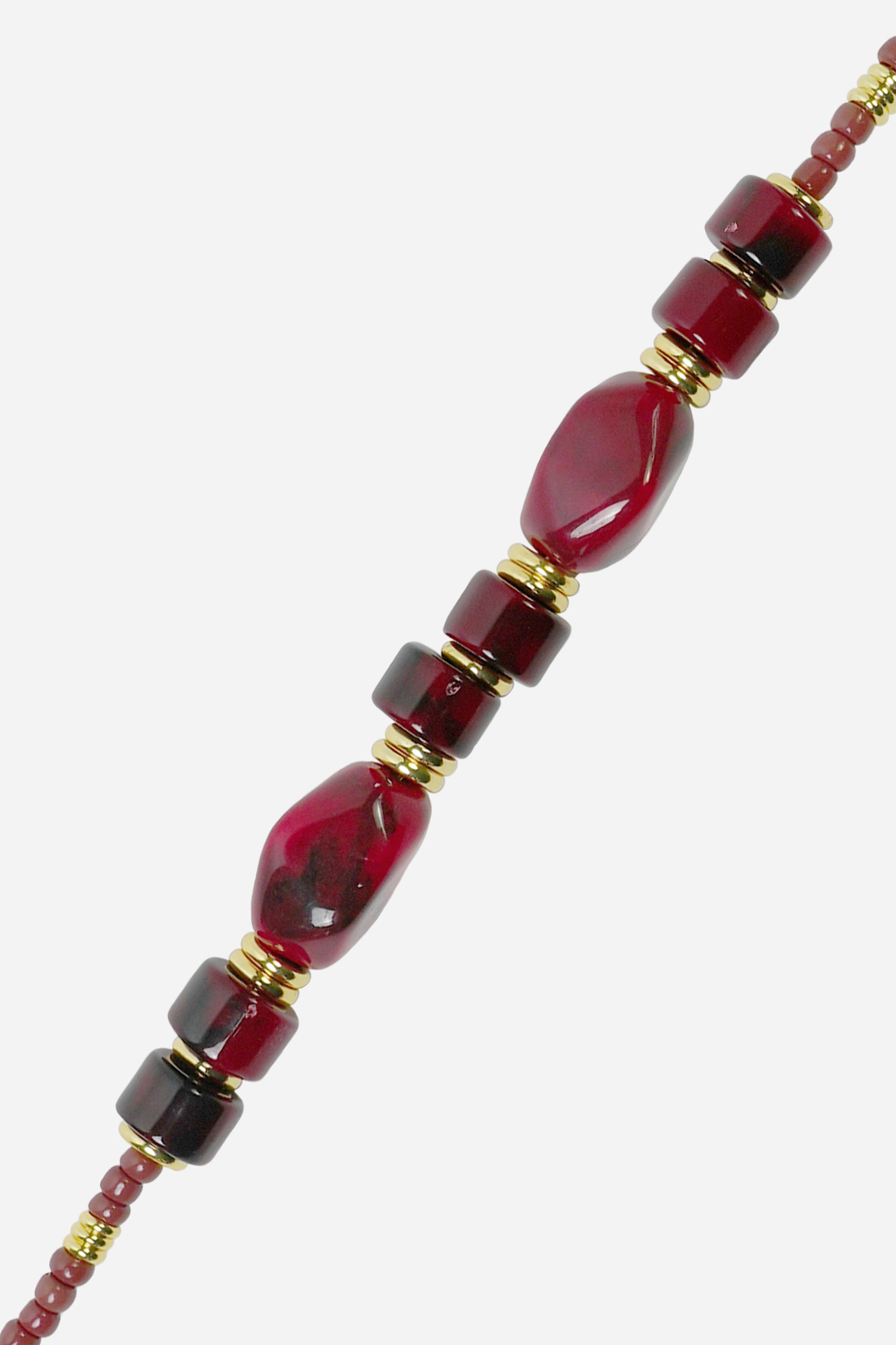 Chaine Longue Chiara Bordeaux 120 cm - 2