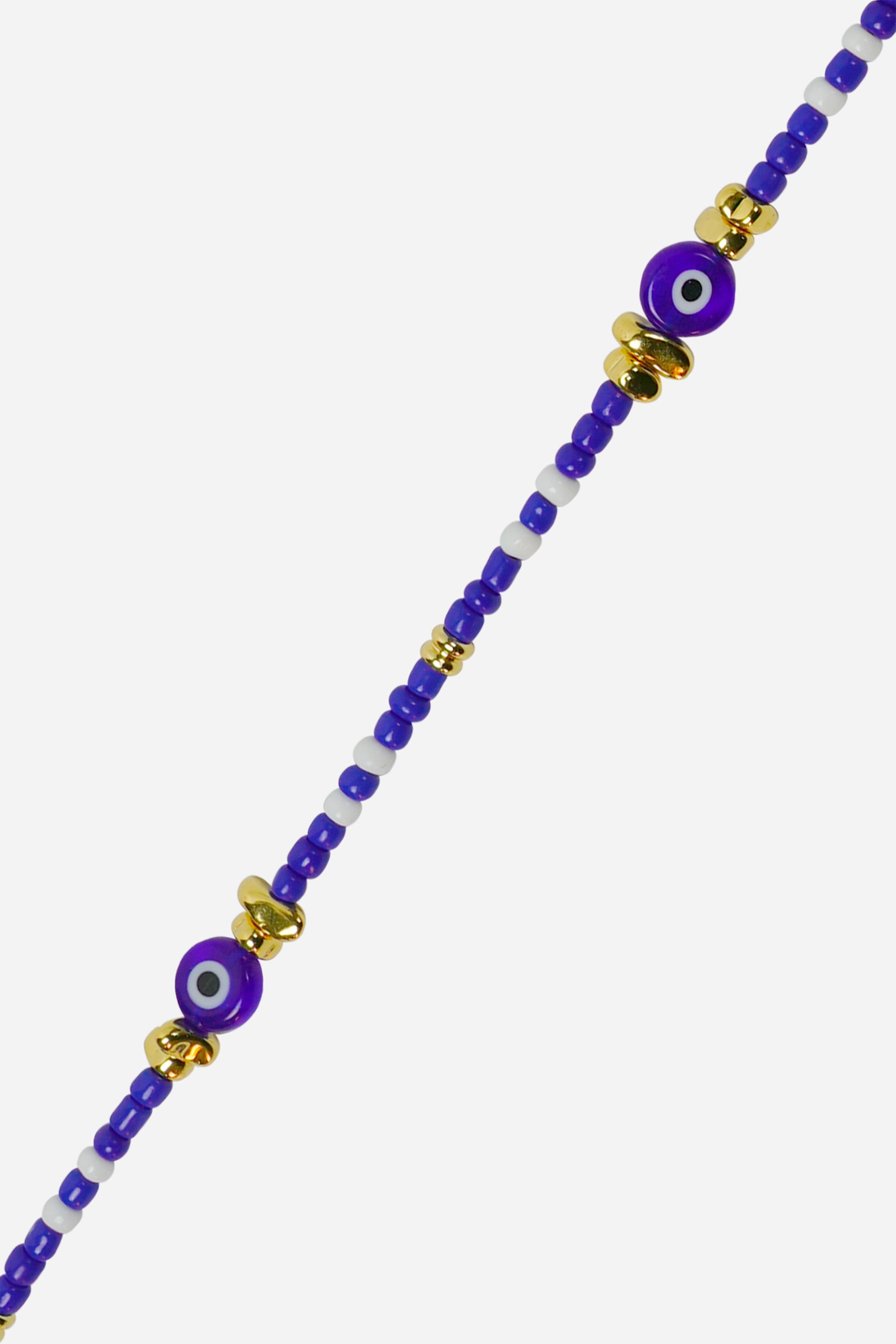 Chaine Longue Paros Bleu 120 cm