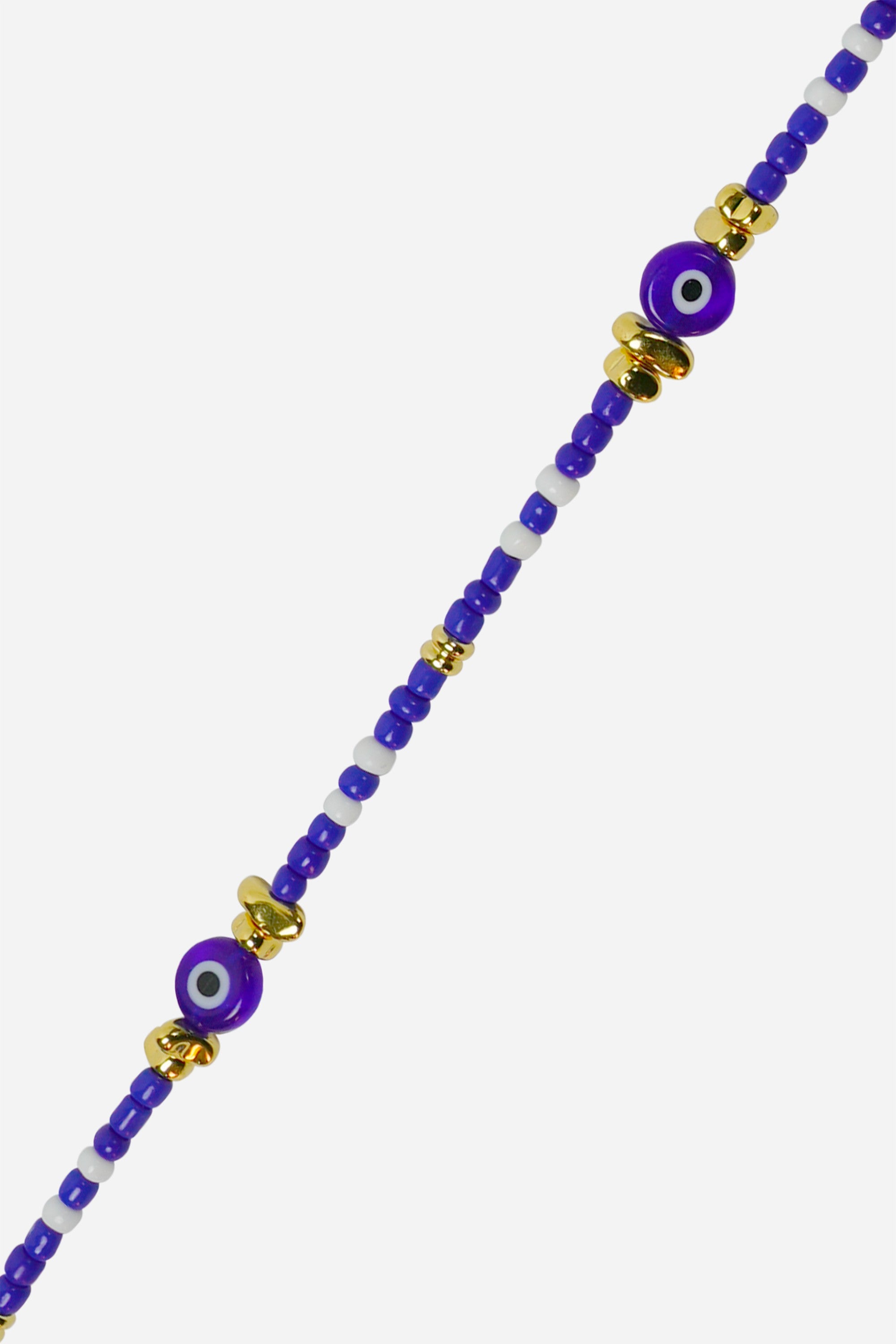 Chaine Longue Paros Bleu 120 cm