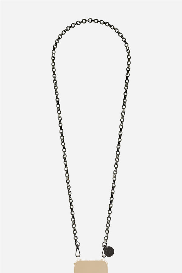 Chaine Longue Zita Noir 120 cm