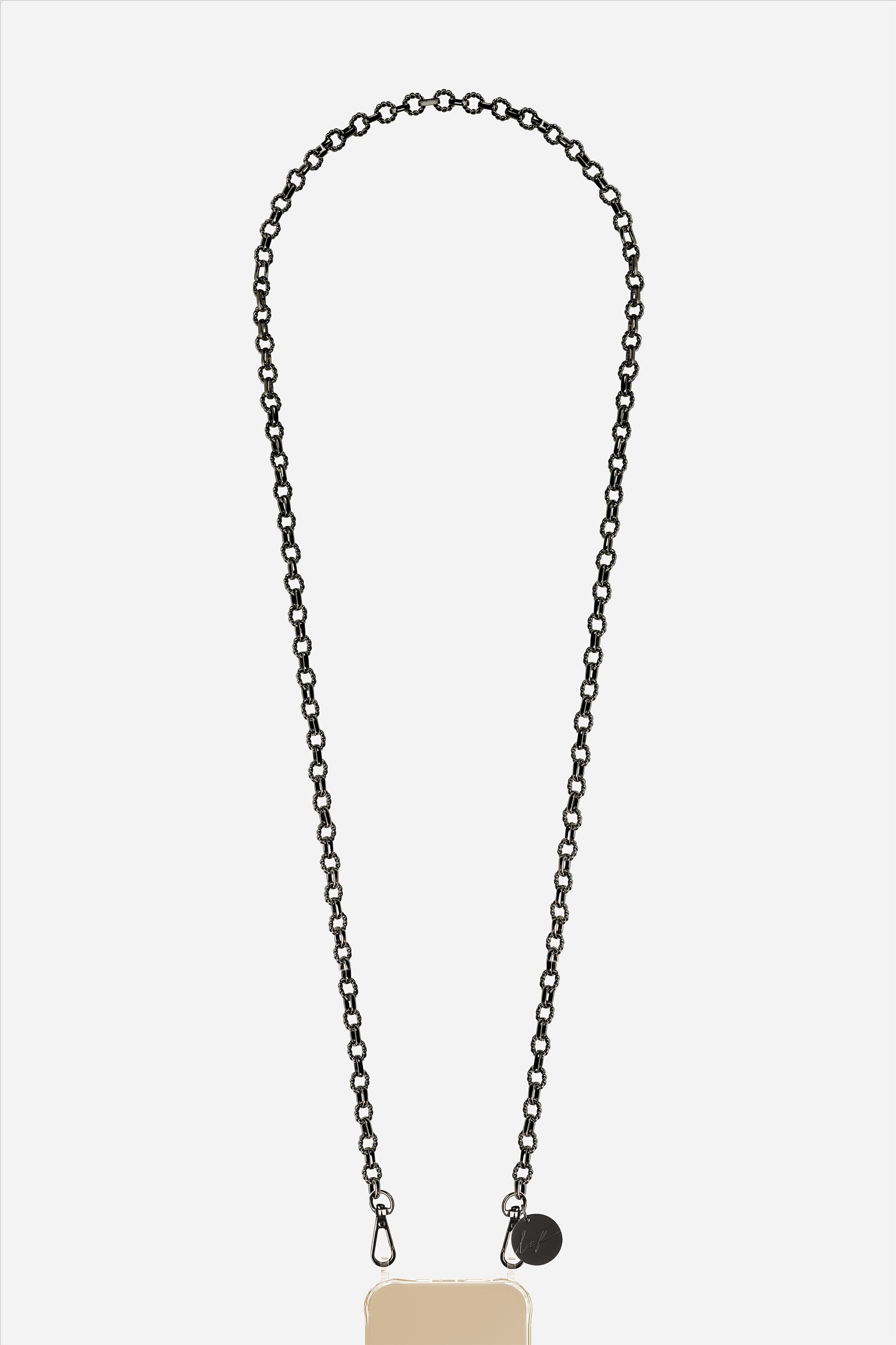 Chaine Longue Zita Noir 120 cm