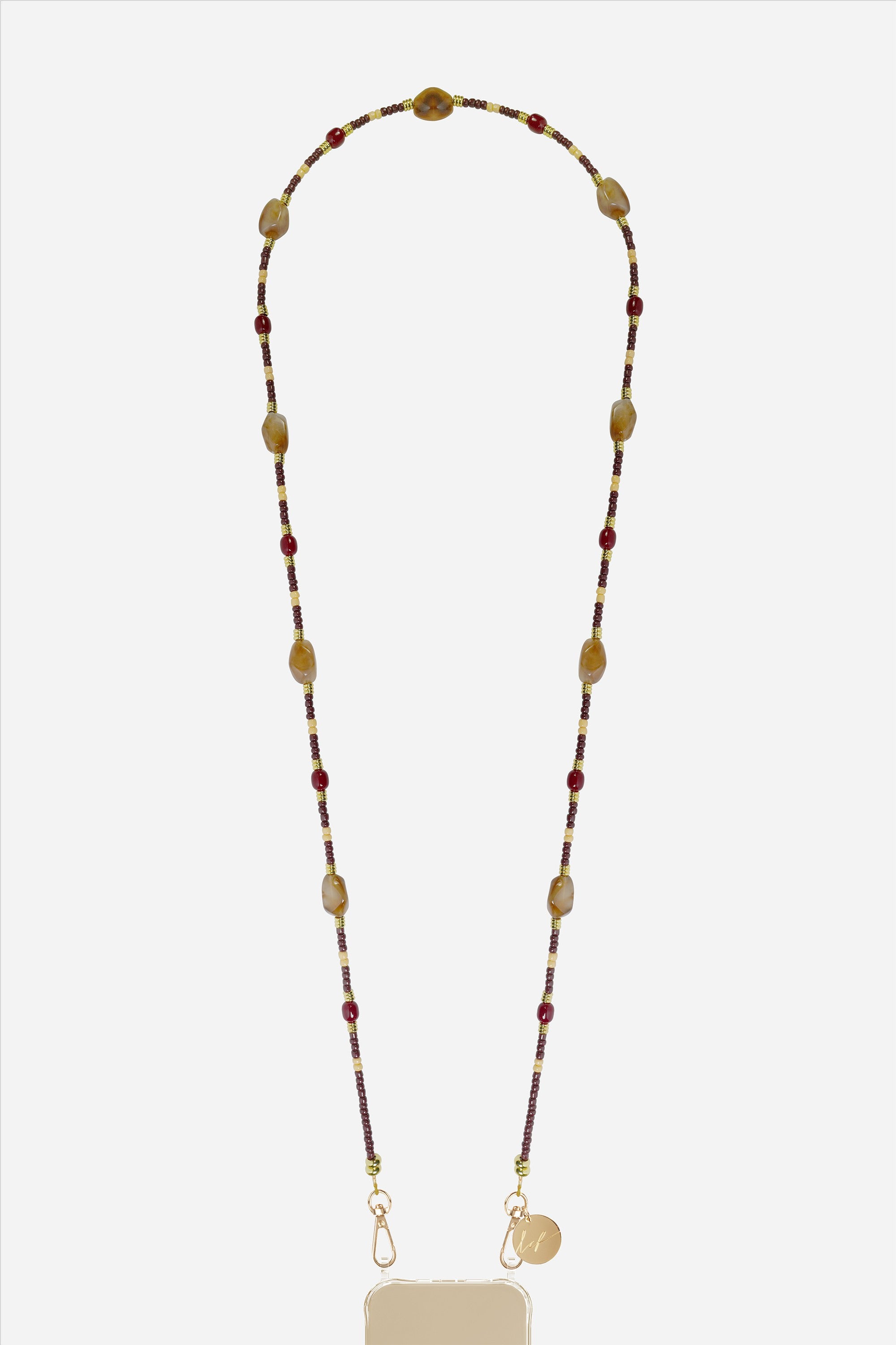 Chaine Longue Clea Marron 120 cm