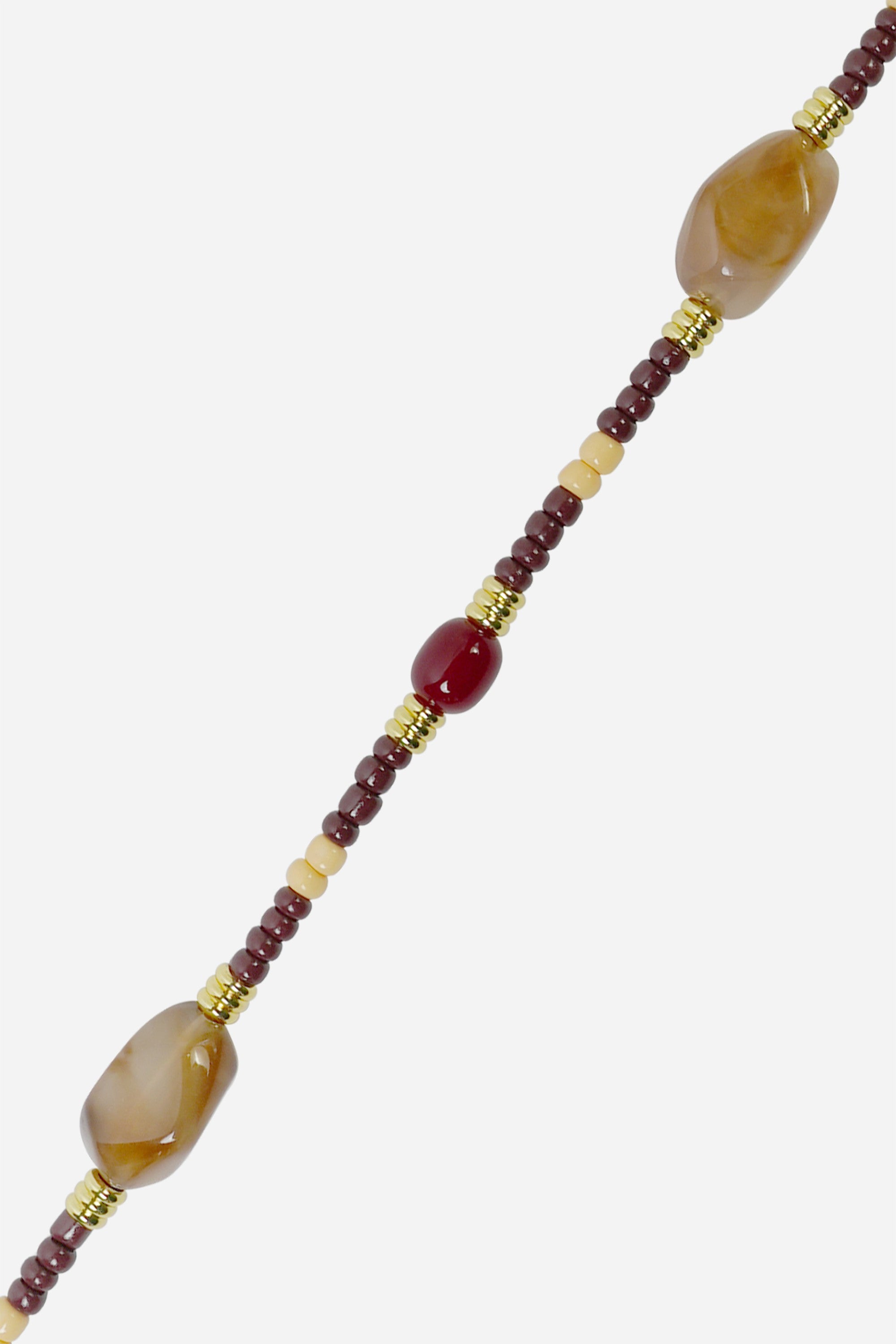 Chaine Longue Clea Marron 120 cm