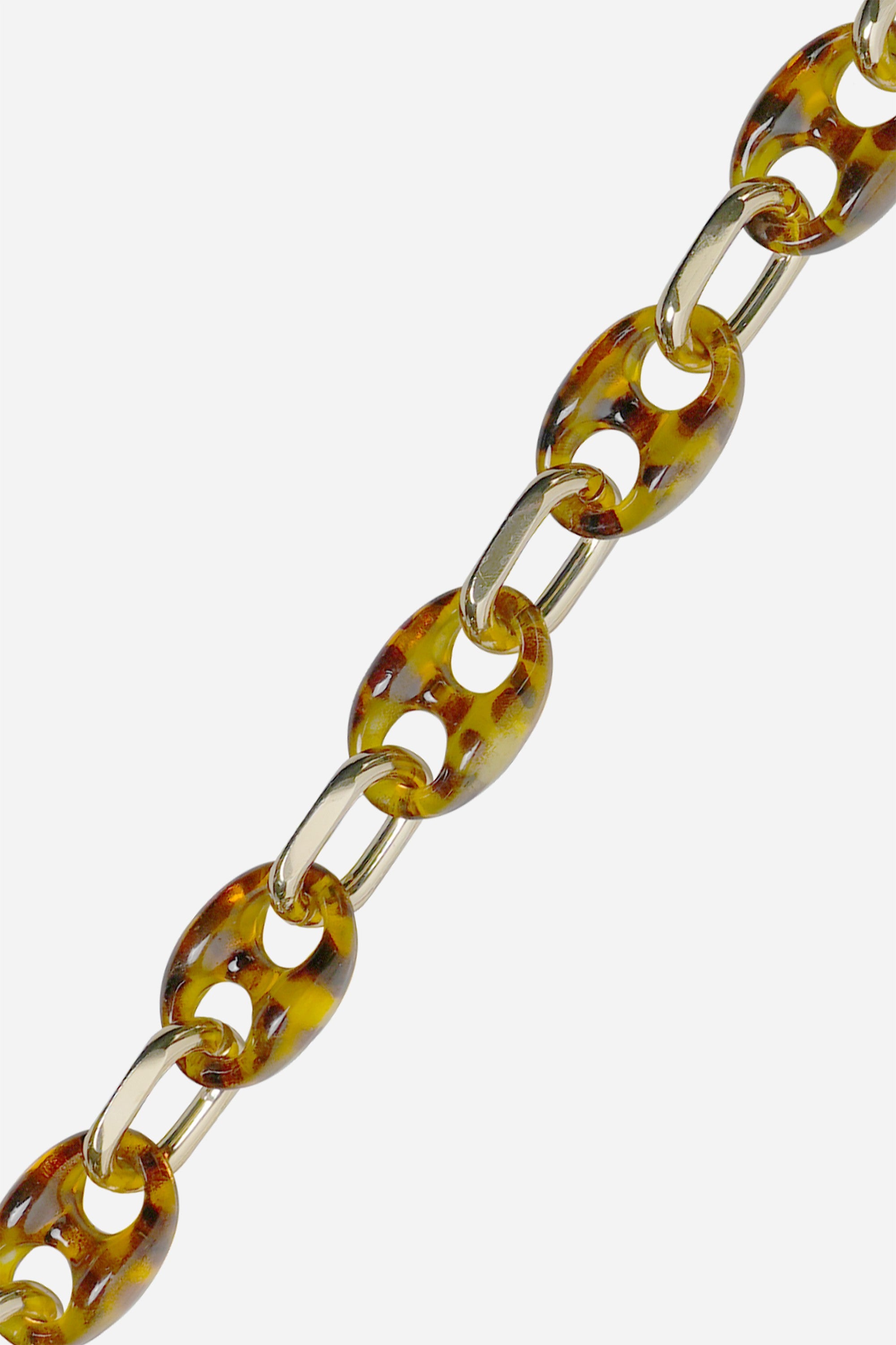 Chaine Longue Becky Ecaille Marron 120 cm