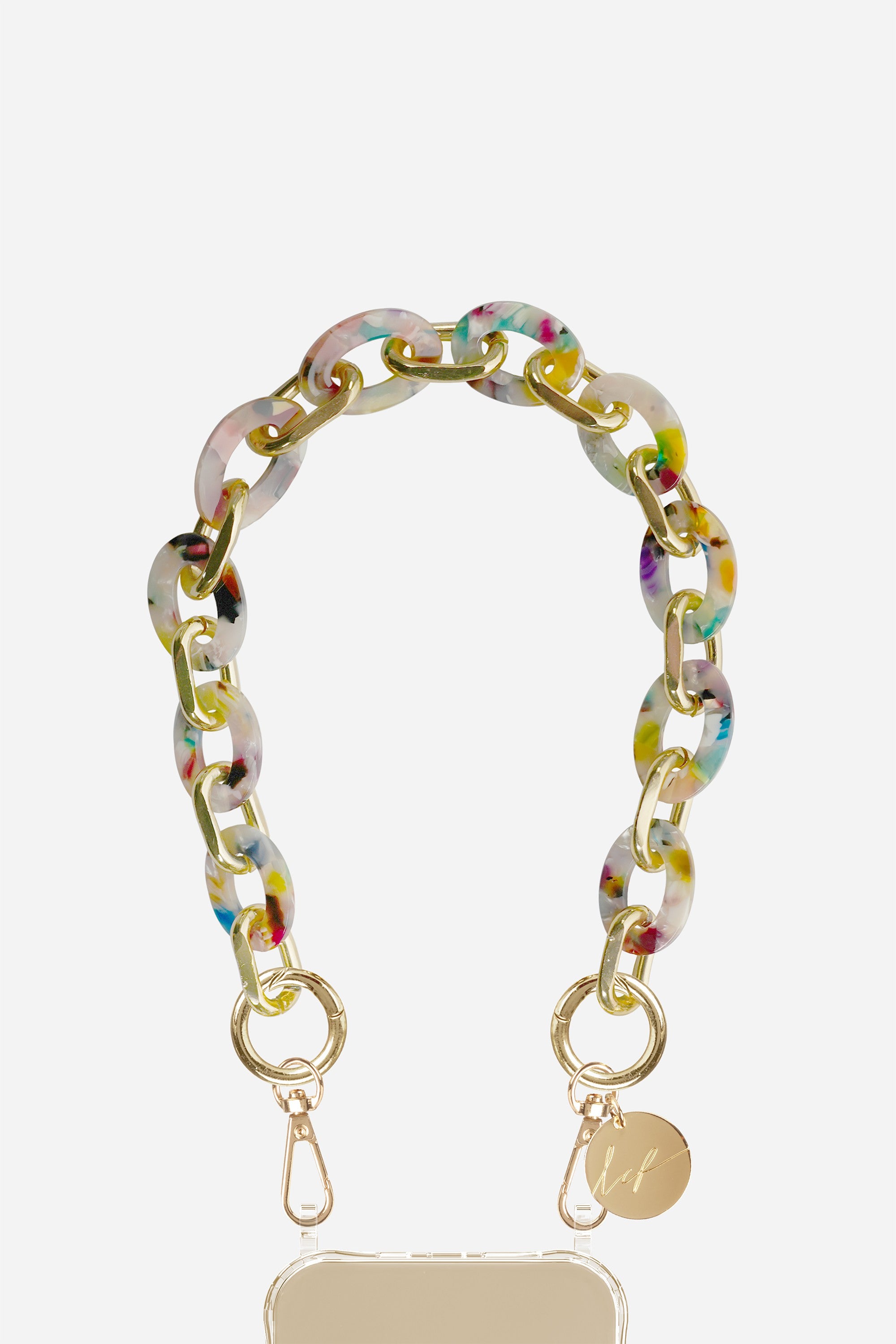 Chaine Courte Cassy Ecaille Multi 40 cm