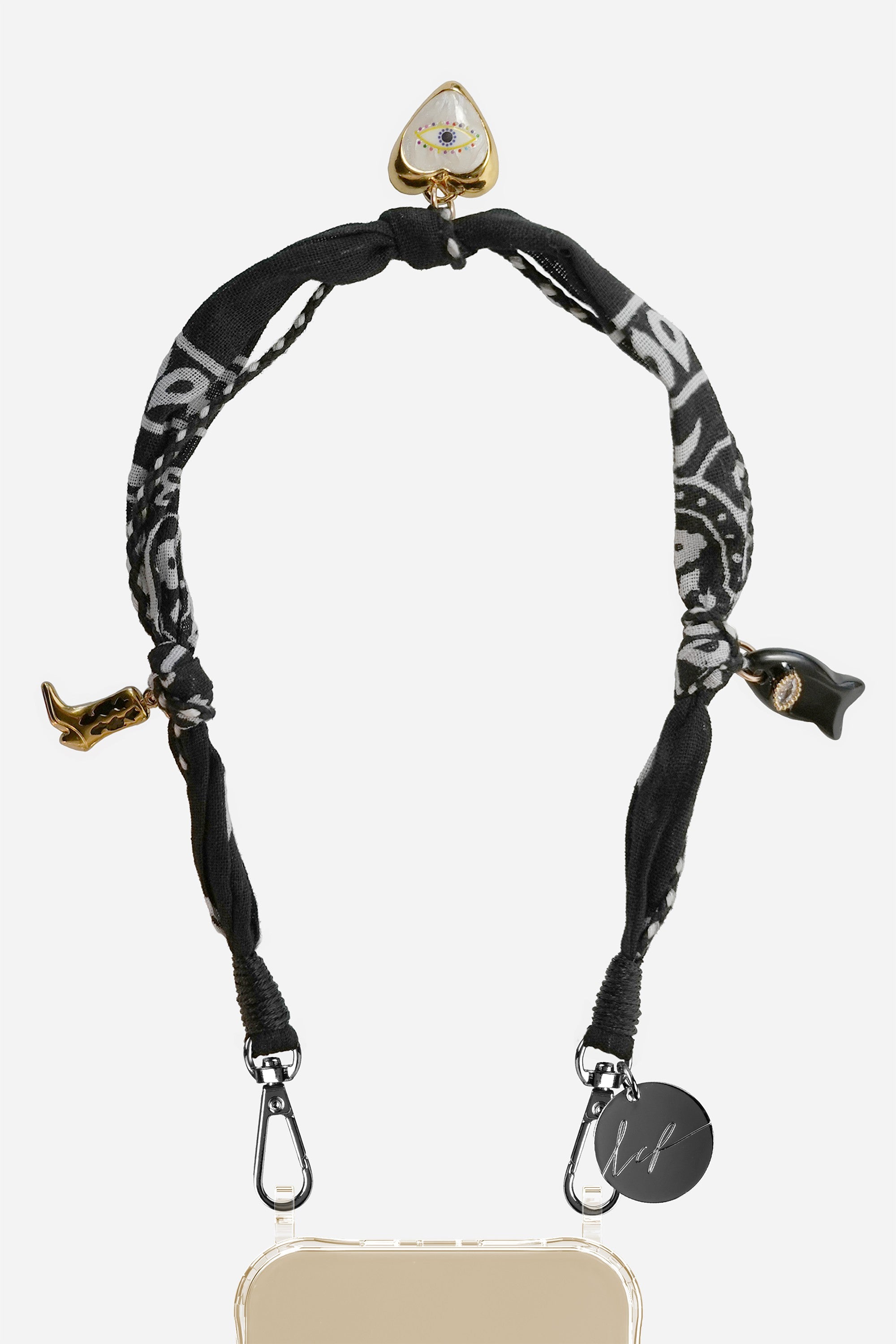 Chaine Courte Laia Noir 40 cm