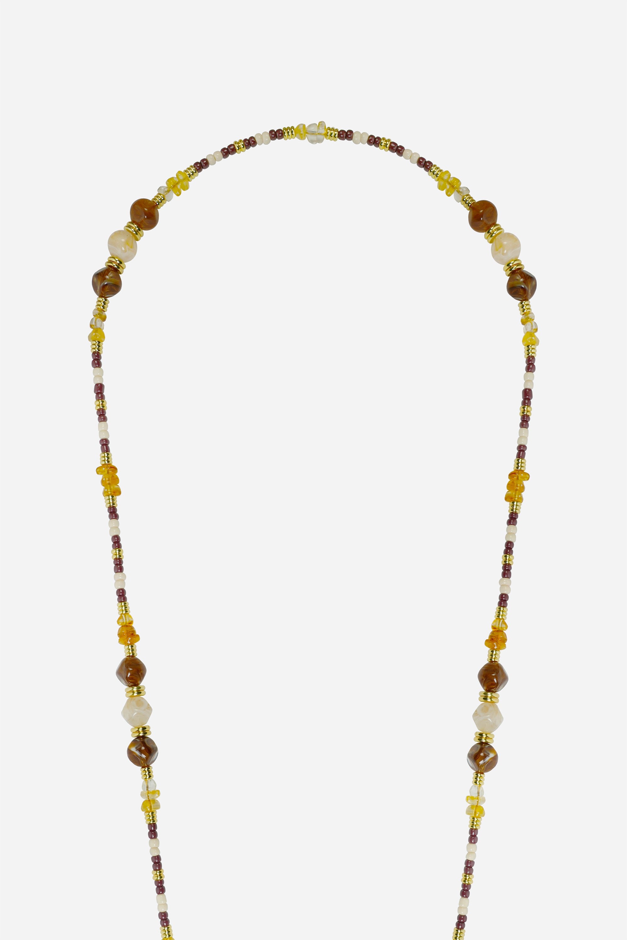 Chaine Longue Sabrina Marron 120 cm