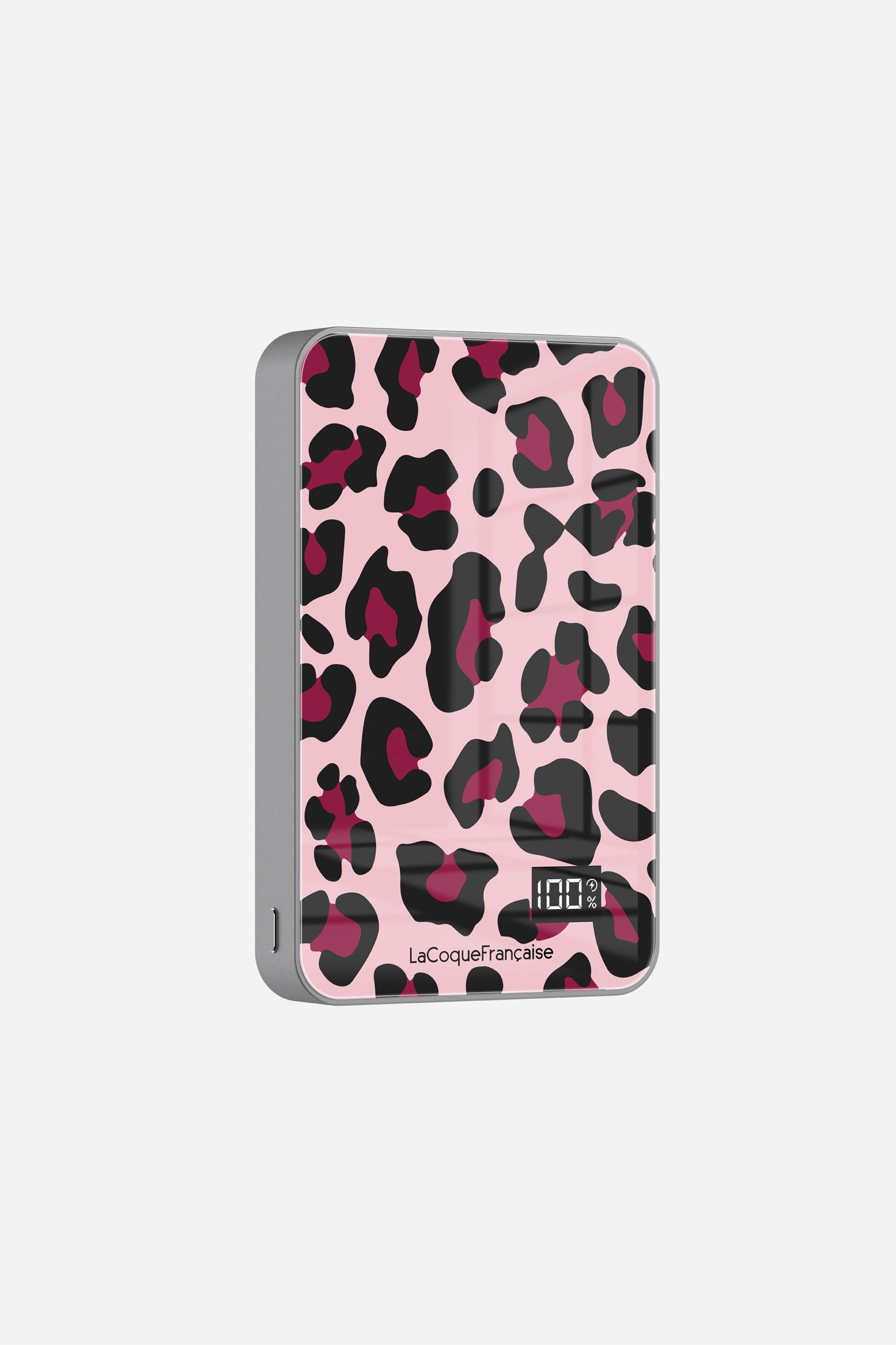 Batterie Magsafe Leopard Rose Et Bordeaux Rose 10 000 Mah