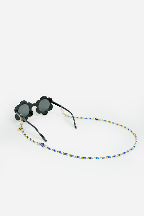 Bijoux Chaine De Lunettes Idra Bleu 72 cm