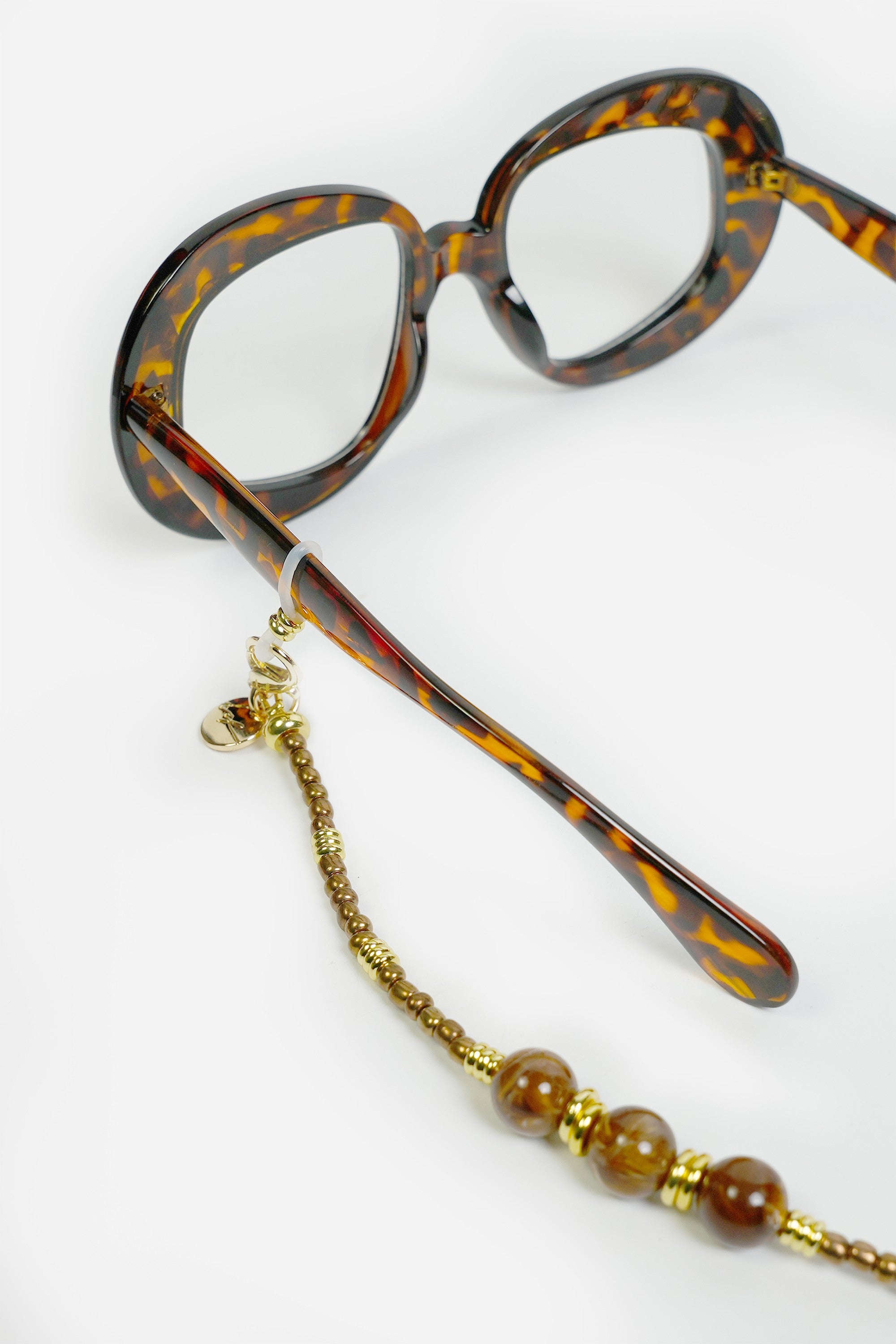 Bijoux Chaine De Lunettes Iris Bronze 72 cm