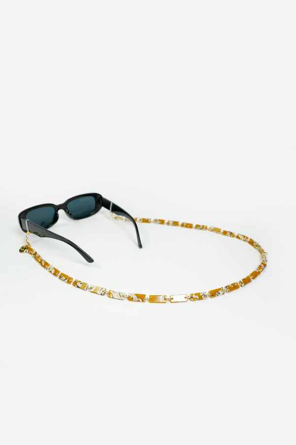 Bijoux Chaine De Lunettes Nahara Ambre 72 cm