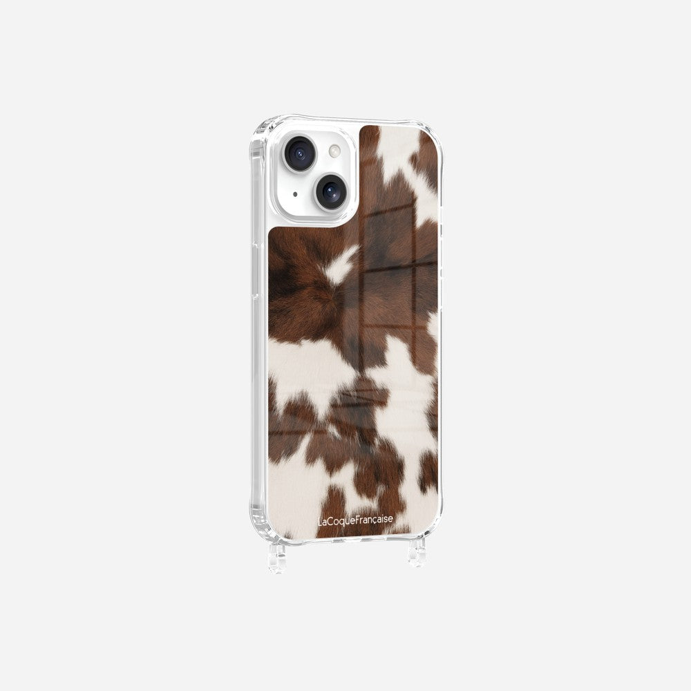 Coque Anneaux Imprimee Vache Marron - 12