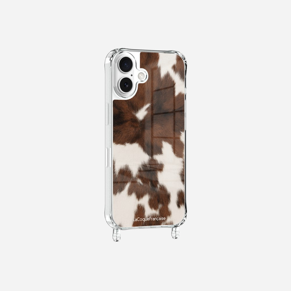 Coque Anneaux Imprimee Vache Marron - 5