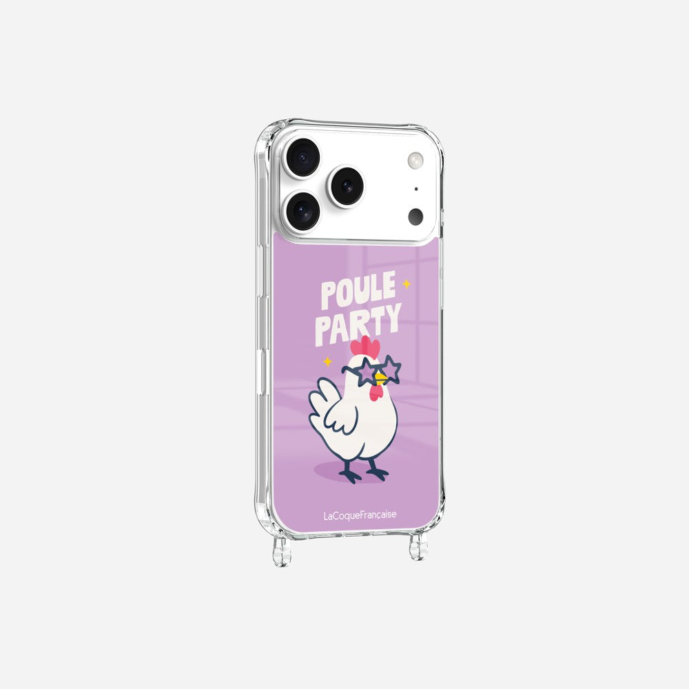 Coque Anneaux Imprimee Poule Party