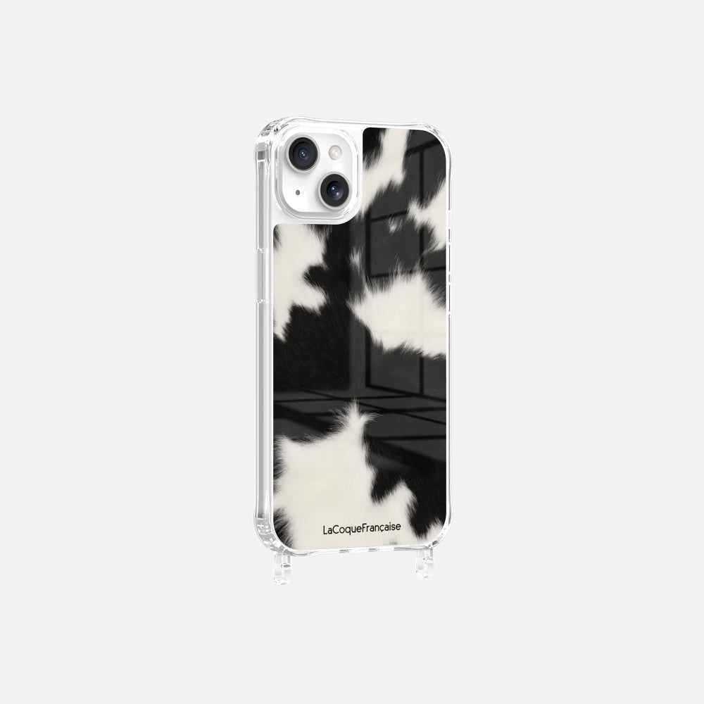 Coque Anneaux Imprimee Vache Noire - 17