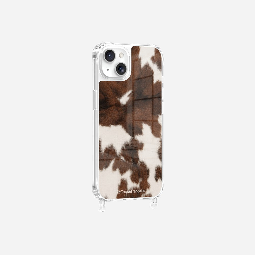 Coque Anneaux Imprimee Vache Marron - 17