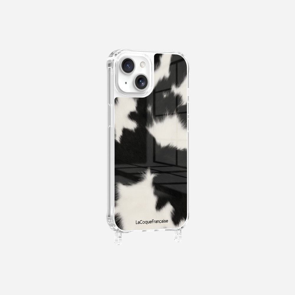 Coque Anneaux Imprimee Vache Noire - 16