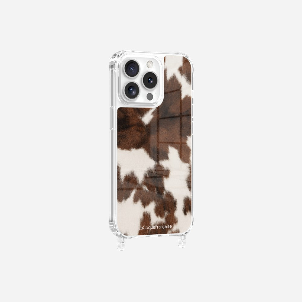 Coque Anneaux Imprimee Vache Marron - 18
